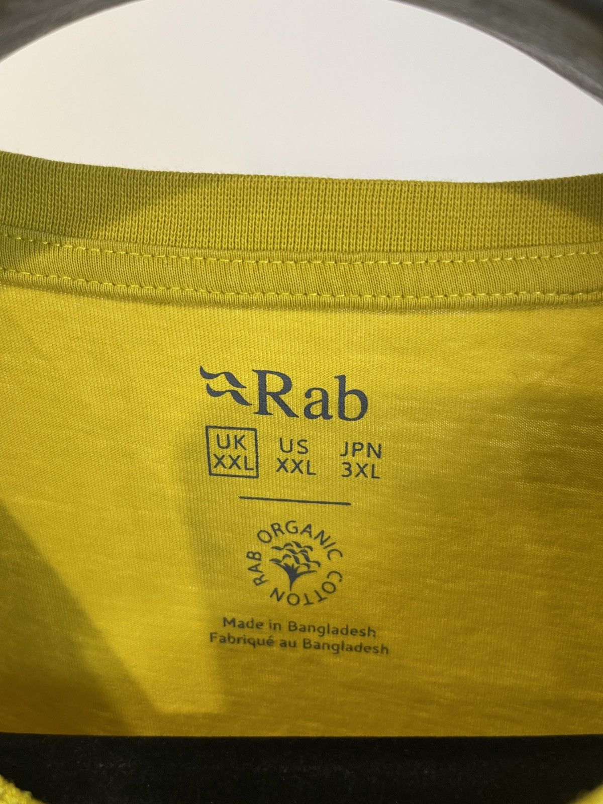 Rab Rab tee t-shirt yellow men’s XXL Size US XXL / EU 58 / 5 - 7 Thumbnail