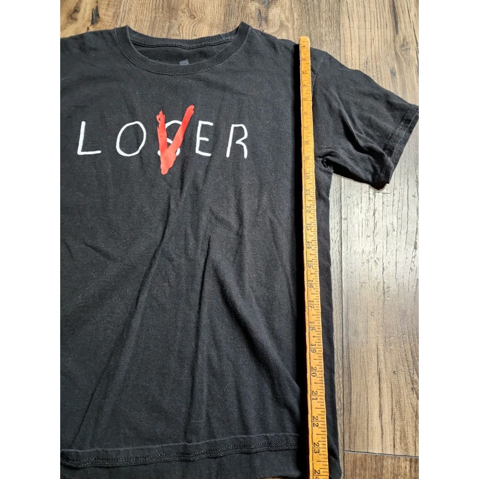 Hanes Hanes Womens Black IT Movie Tee "Loser Lover" T-Shirt Adult Medium Halloween Size M / US 6-8 / IT 42-44 - 2 Thumbnail