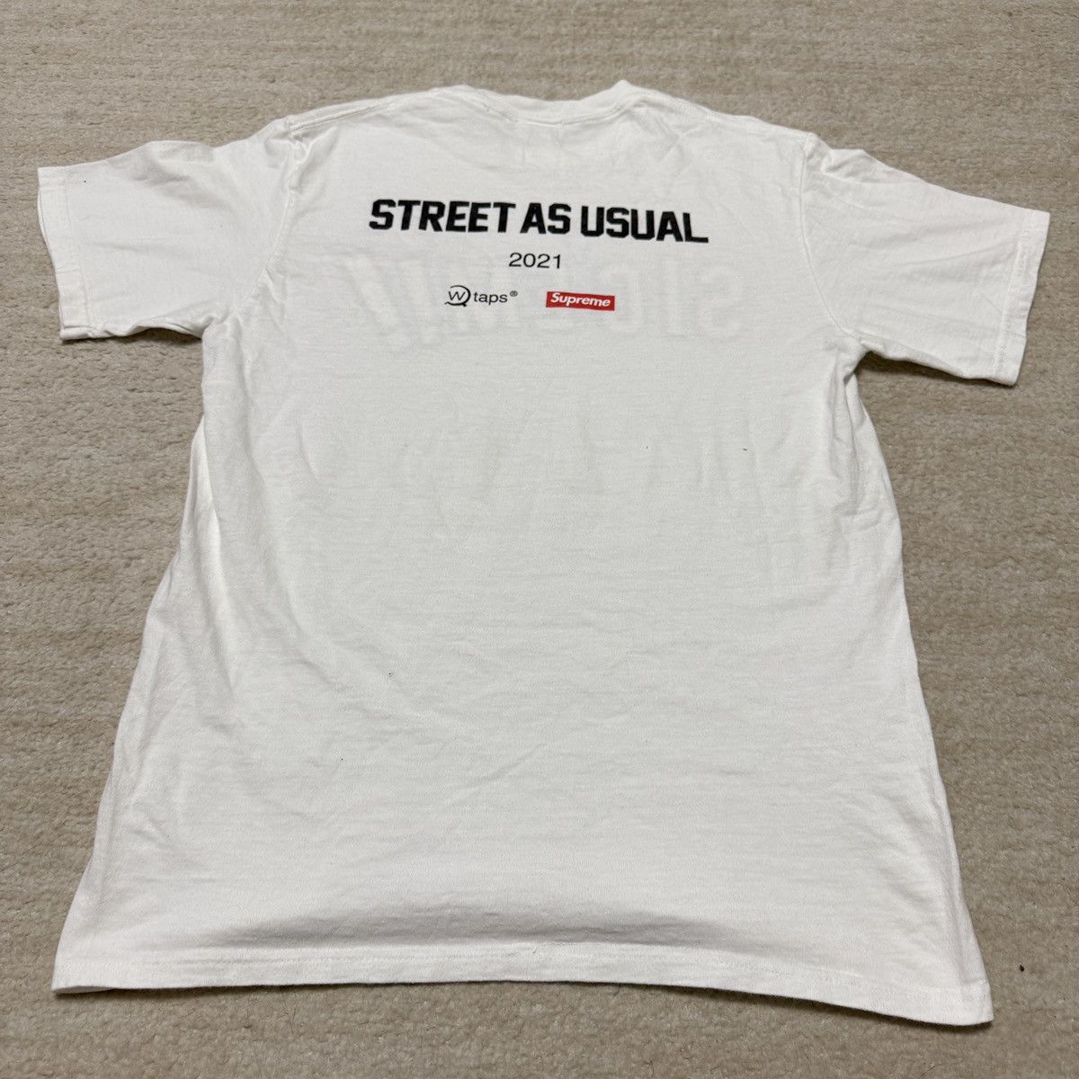 Supreme Supreme x WTAPS Sic'em T-shirt 2021 White Small Double-Sided Size US S / EU 44-46 / 1 - 5 Thumbnail