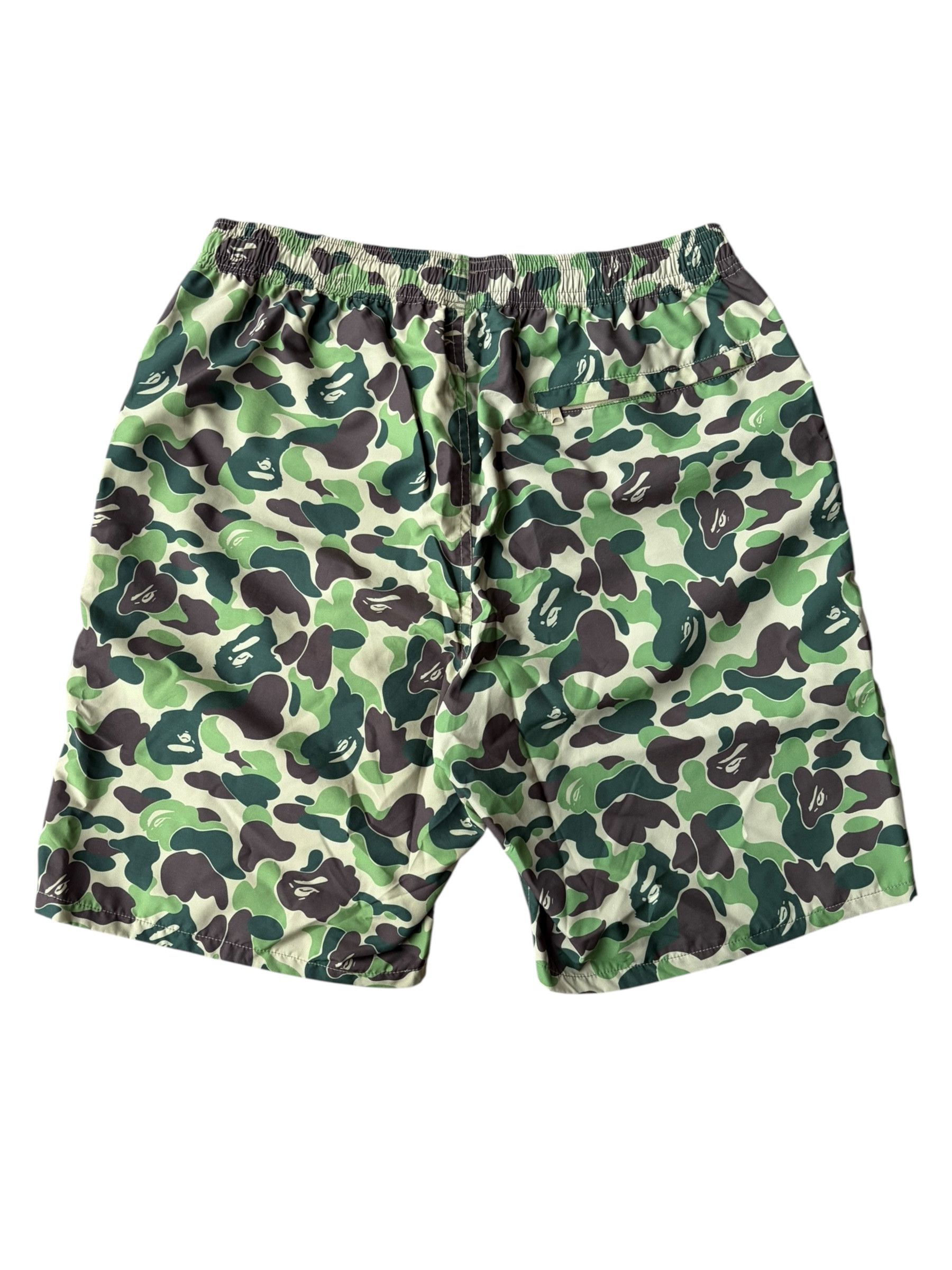 Bape Bape Green ABC Camo Beach Shorts Size US 32 / EU 48 - 2 Thumbnail