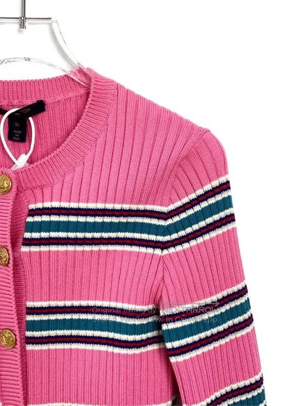 Louis Vuitton Louis Vuitton Pink Cotton Women's Cardigan . Size S / US 4 / IT 40 - 3 Thumbnail