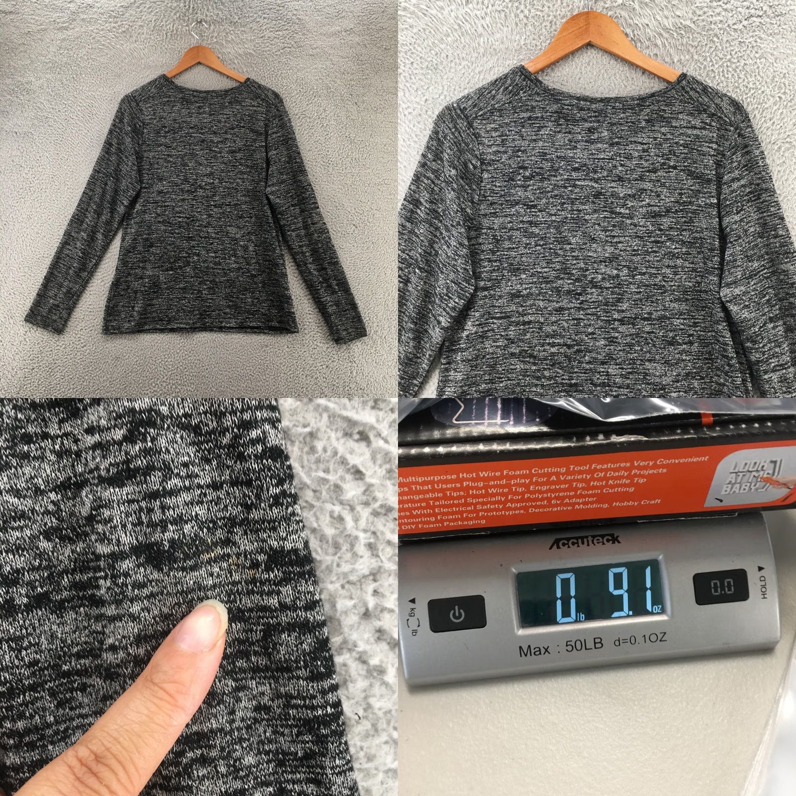 Banana Republic Banana Republic Sweater Womens Large Gray Pullover Crew Neck Long Sleeve Casual Size L / US 10 / IT 46 - 8 Thumbnail