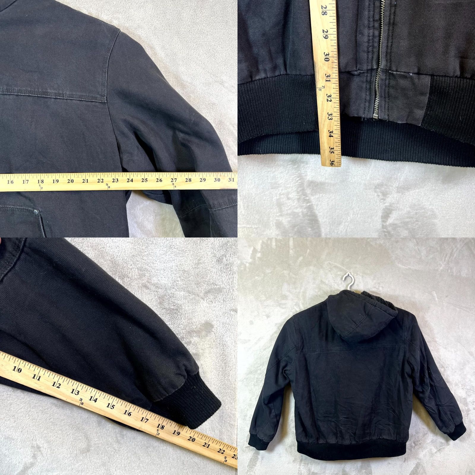 Levi's Levi's Bomber Jacket Men's XL Black Canvas Cotton Full Zip Hooded Lined Size US XL / EU 56 / 4 - 8 Thumbnail