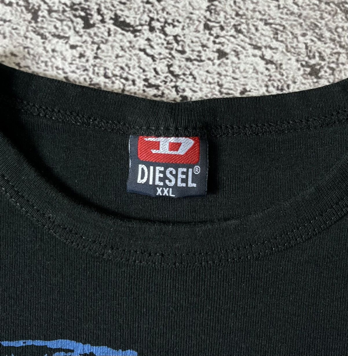 Diesel Diesel Sleeveless T-Shirt Black XXL Graphic Tank Top Size US XXL / EU 58 / 5 - 7 Thumbnail