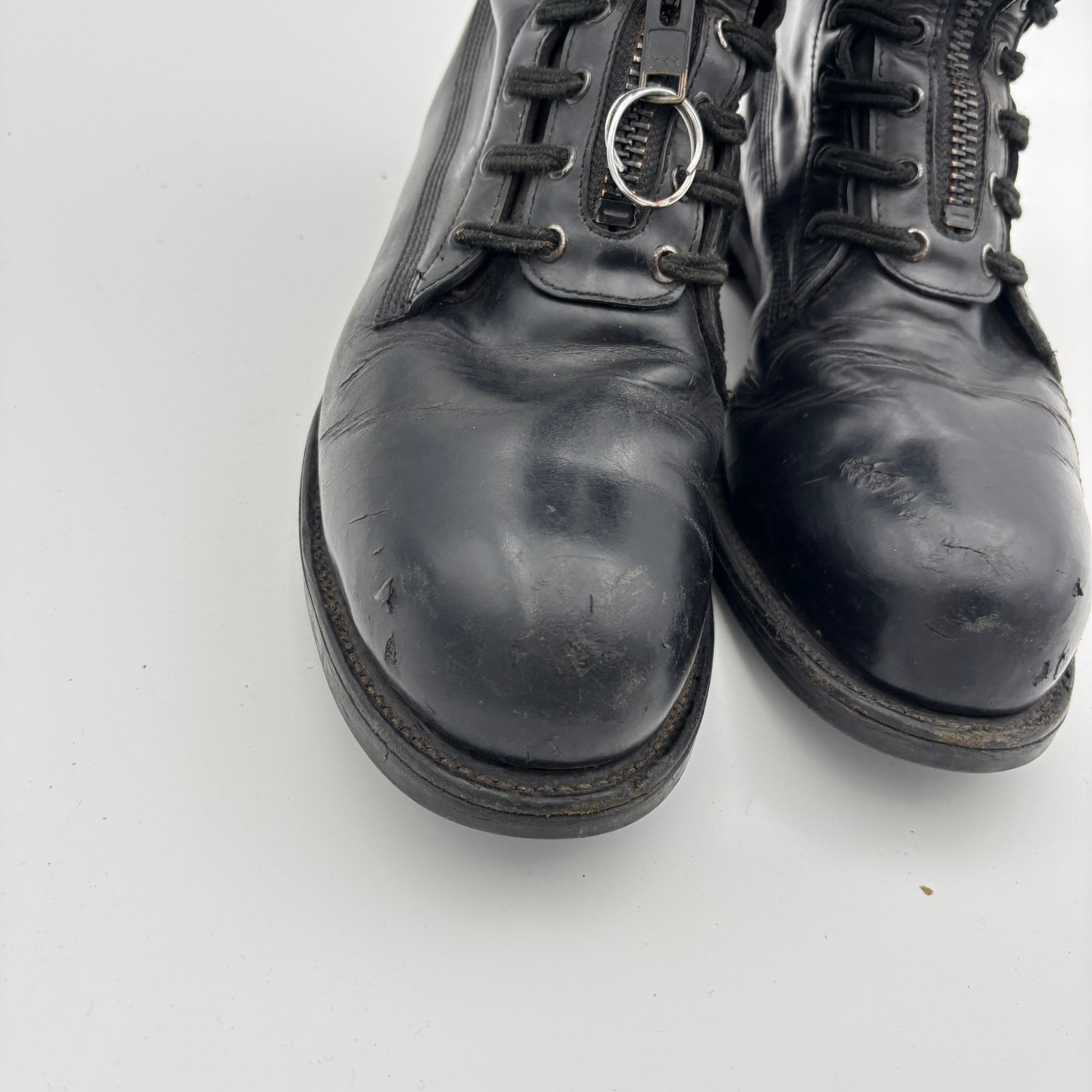 Chippewa Chippewa Steel Toe Front Zip Leather Combat Boots Men's 12 Size US 12 / EU 45 - 12 Thumbnail