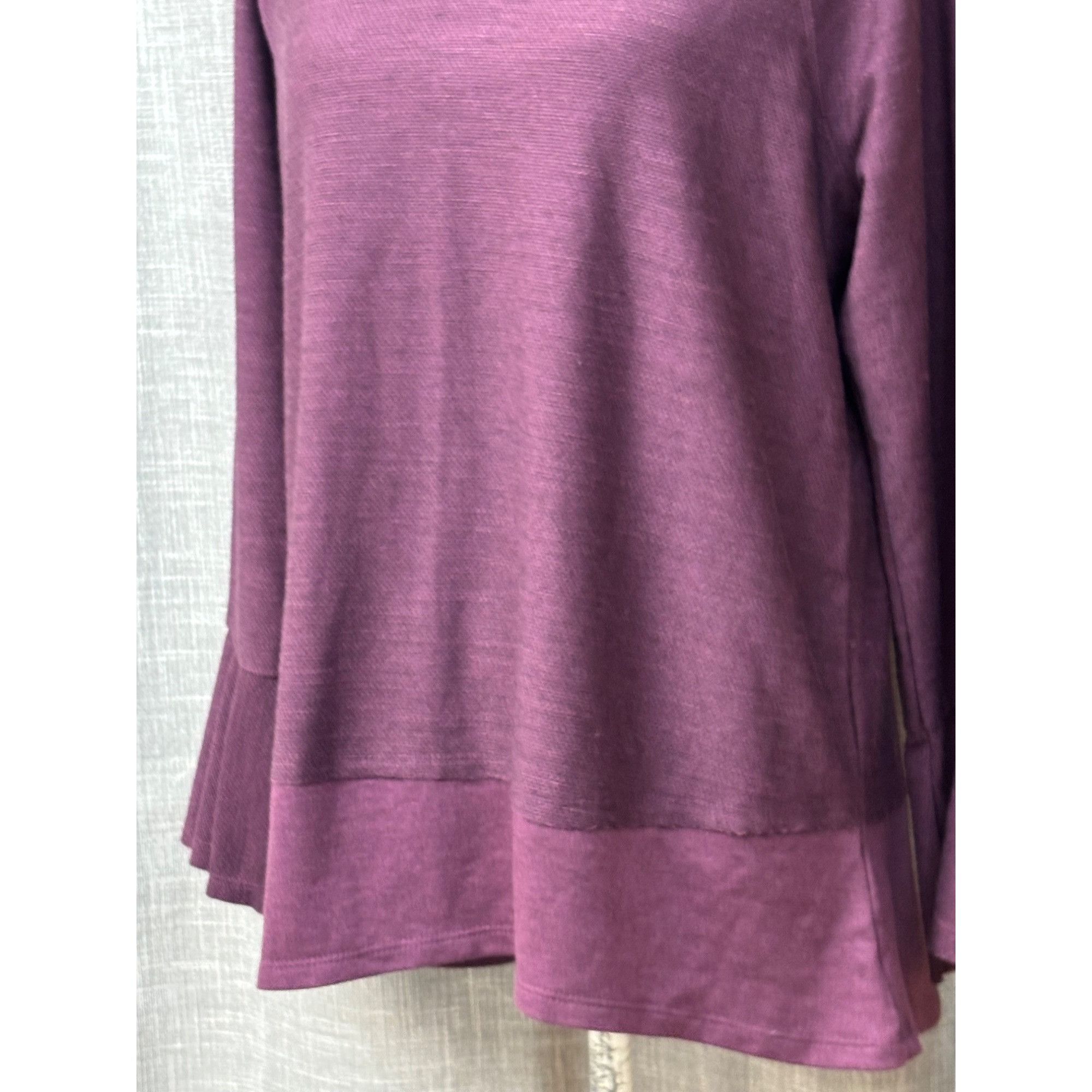 Style & Co Style & Co X-Front Bell-Sleeve Top, Bordeaux, M Size M / US 6-8 / IT 42-44 - 11 Thumbnail