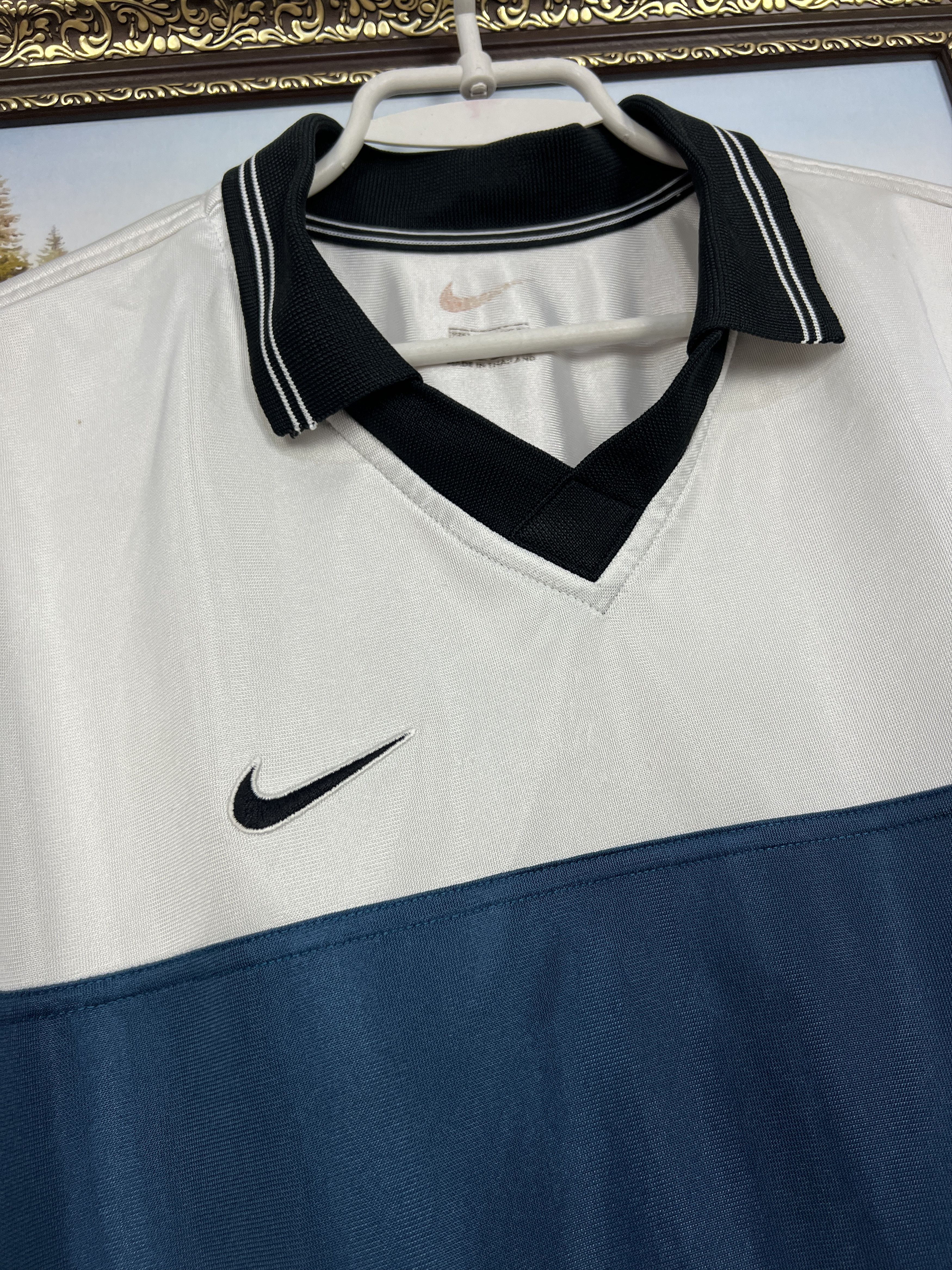 Nike Vintage 90's Nike Football Template Shirt Soccer Jersey Size US L / EU 52-54 / 3 - 3 Thumbnail