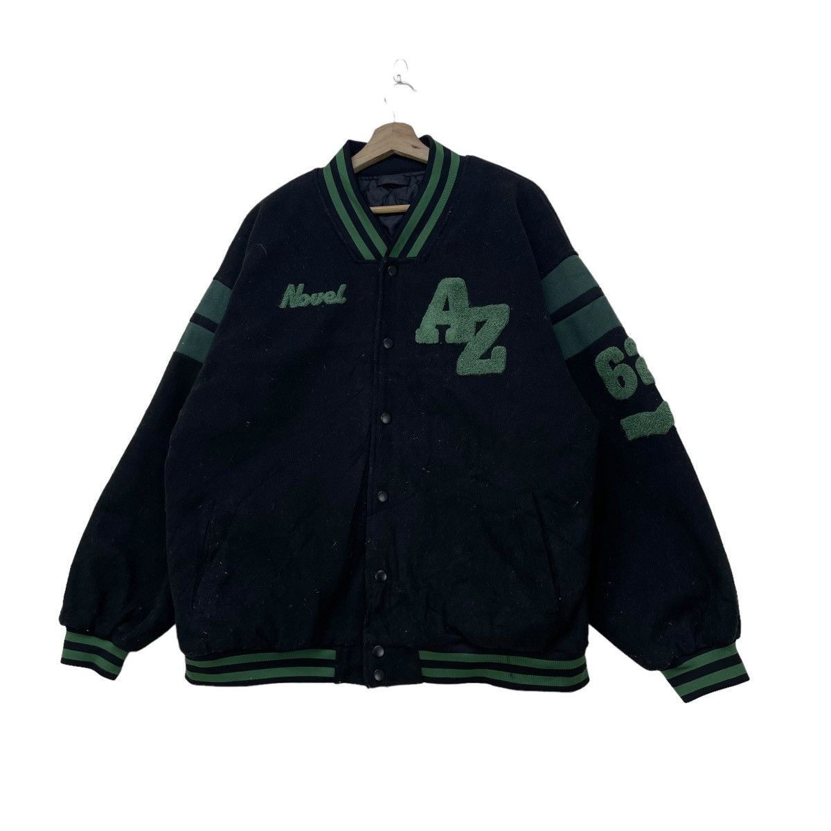 45rpm Japanese Brand AZ Wool Varsity Jacket Size US L / EU 52-54 / 3 - 2 Thumbnail