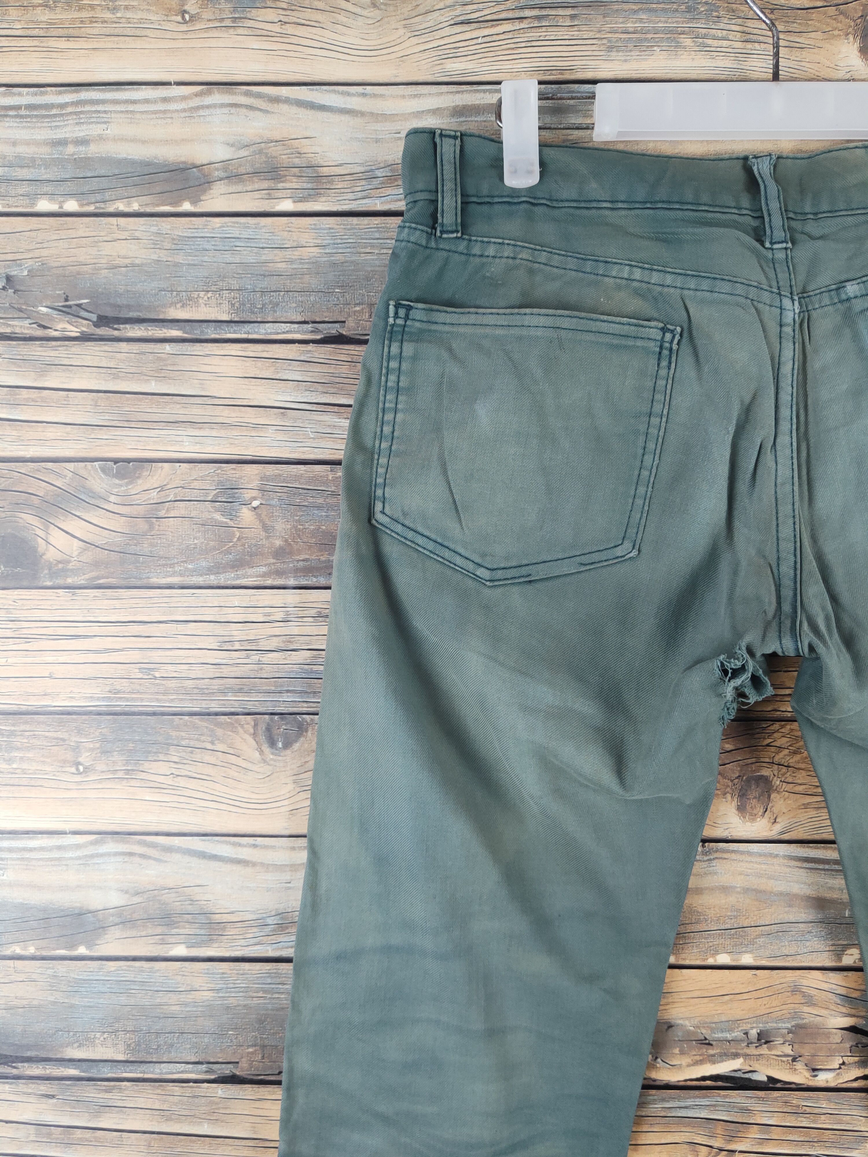 Japanese Brand DL Japanese Brand Green Multipocket Casual Pants #46-253T Size US 33 - 9 Thumbnail