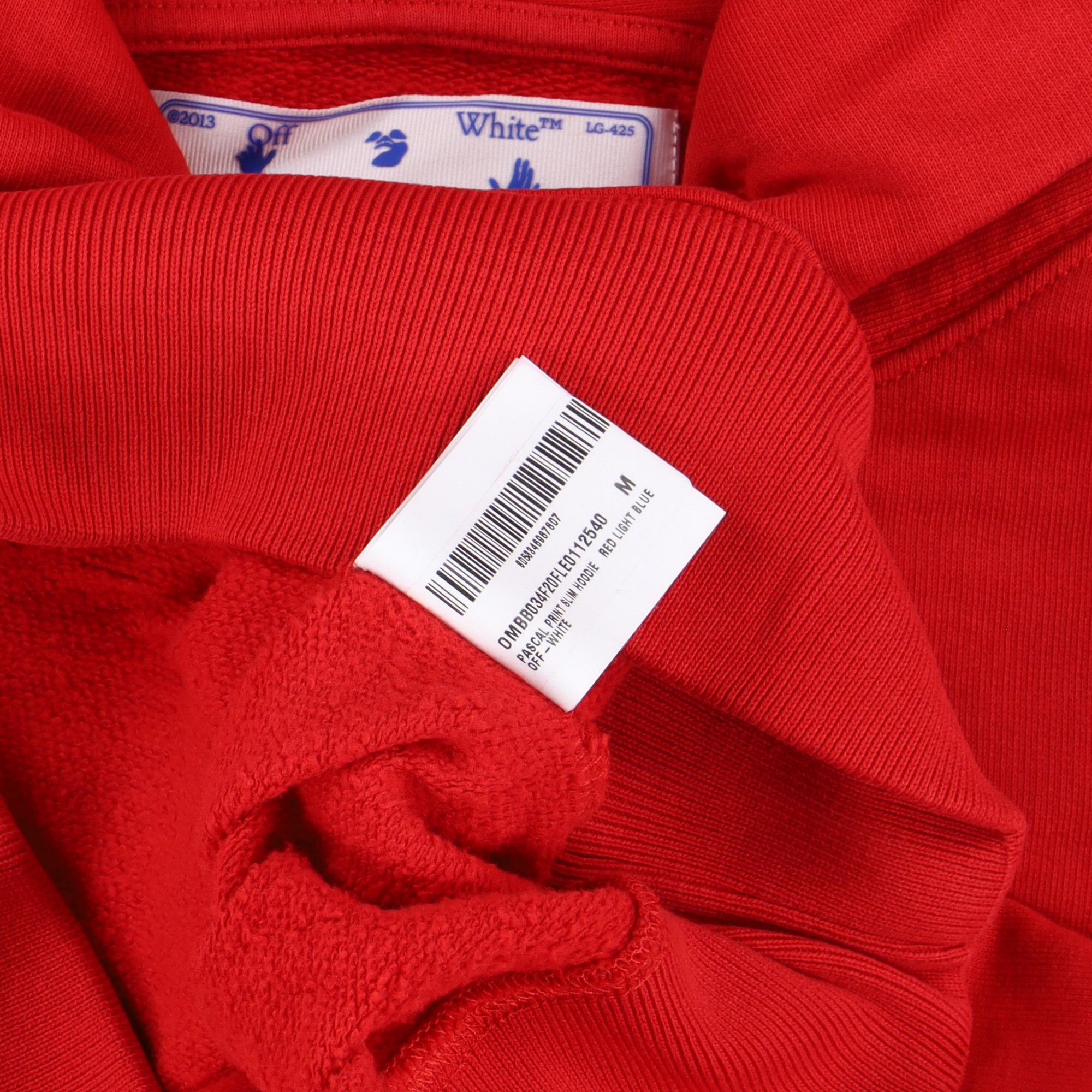 Off-White Red Pascal Skeleton Arrows Hoodie Size M / US 6-8 / IT 42-44 - 8 Thumbnail