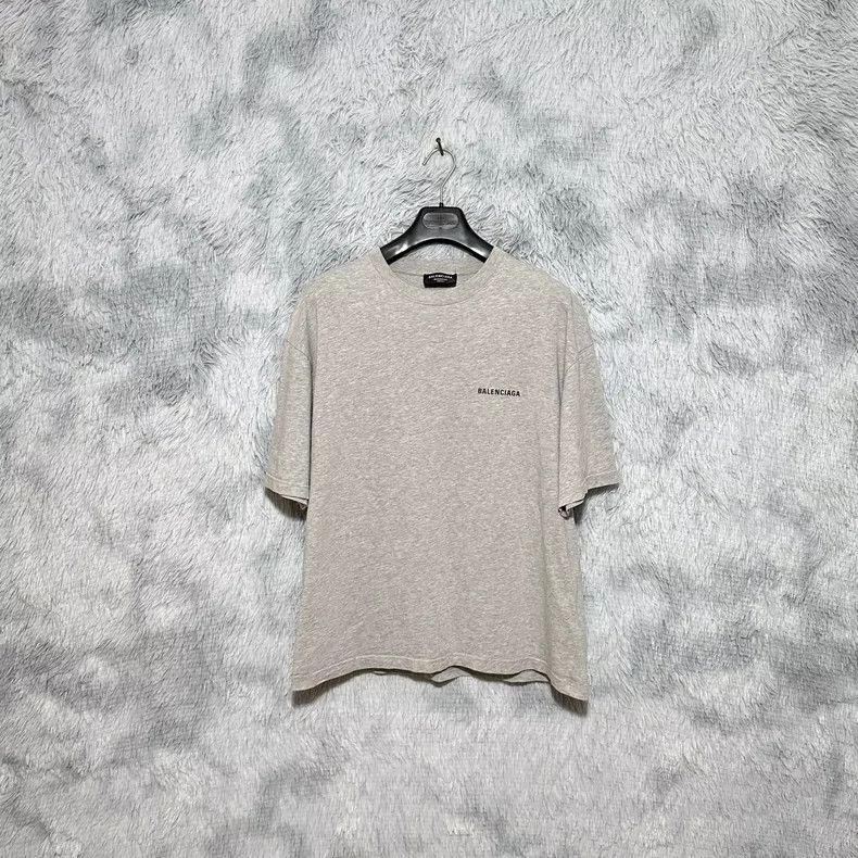 Balenciaga Balenciaga Front and back Logo short sleeve T-shirt grey Size US M / EU 48-50 / 2 - 1 Thumbnail