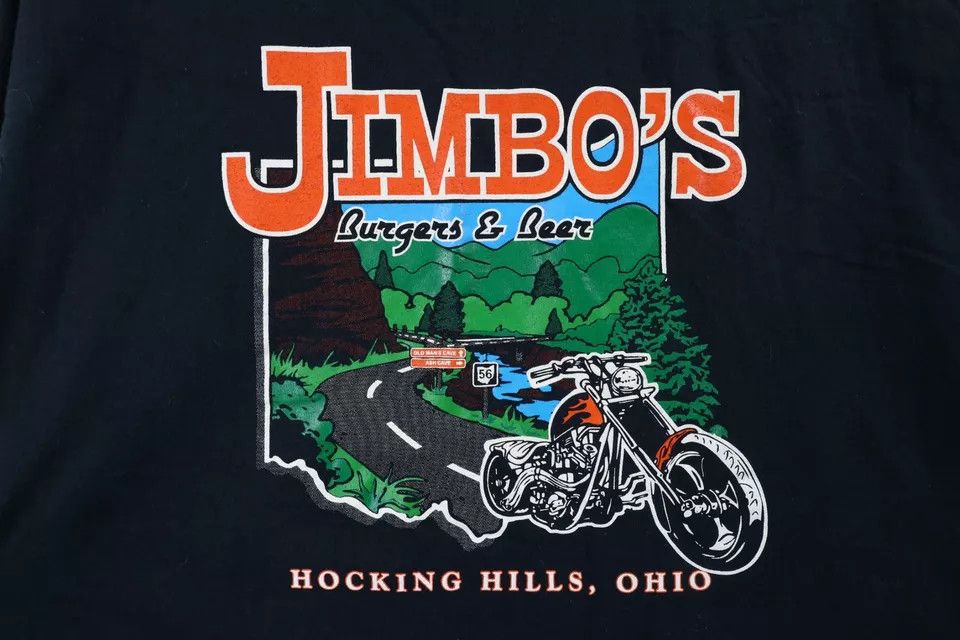 Vintage Vintage Y2K Burgers & Beer What The F**k Motorcycle T-Shirt Size US XL / EU 56 / 4 - 9 Thumbnail
