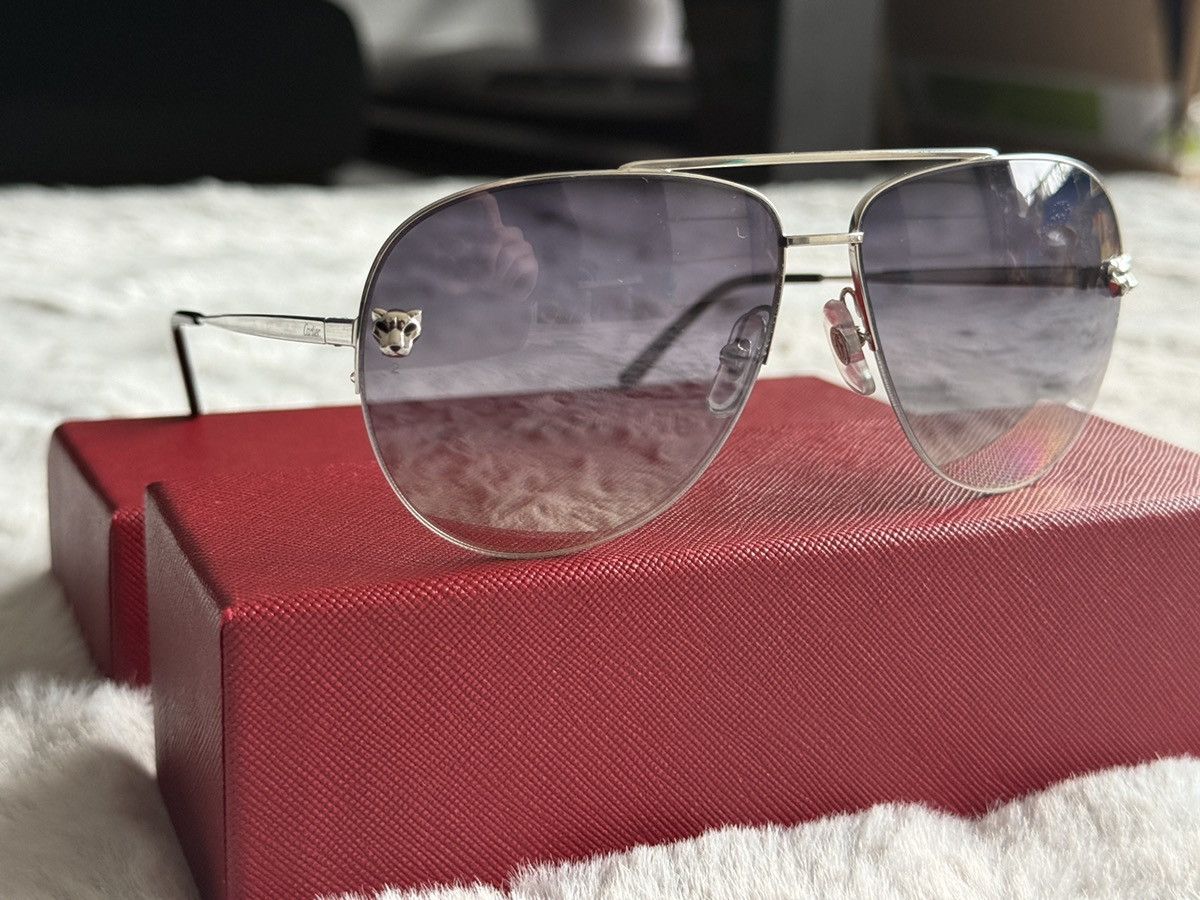 Cartier Cartier Santos-Dumont Aviator Sunglasses Size ONE SIZE - 2 Thumbnail