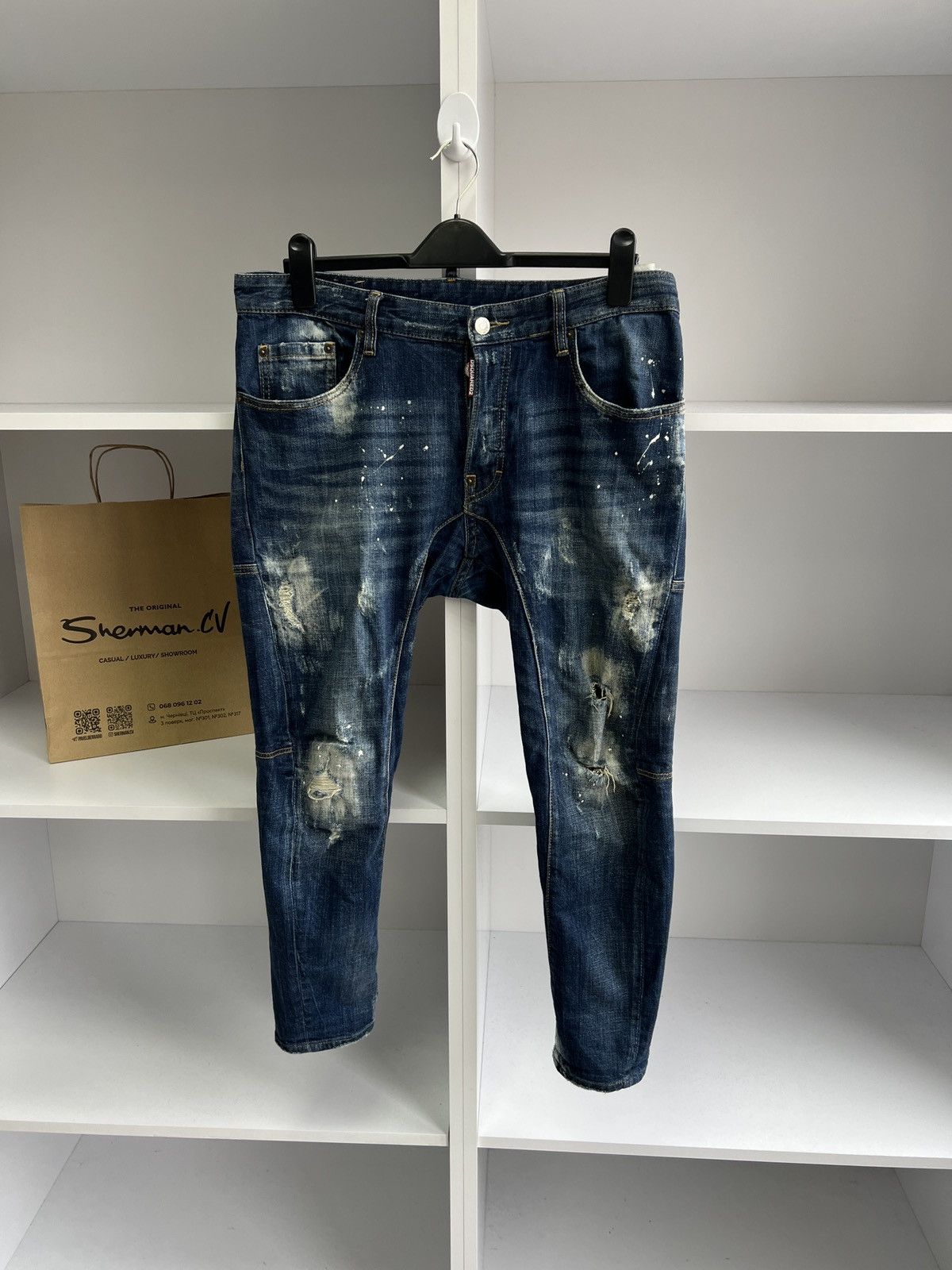 Dsquared2 × Vintage Vintage Dsquared2 Luxury Denim Jeans Size US 34 / EU 50 - 2 Thumbnail