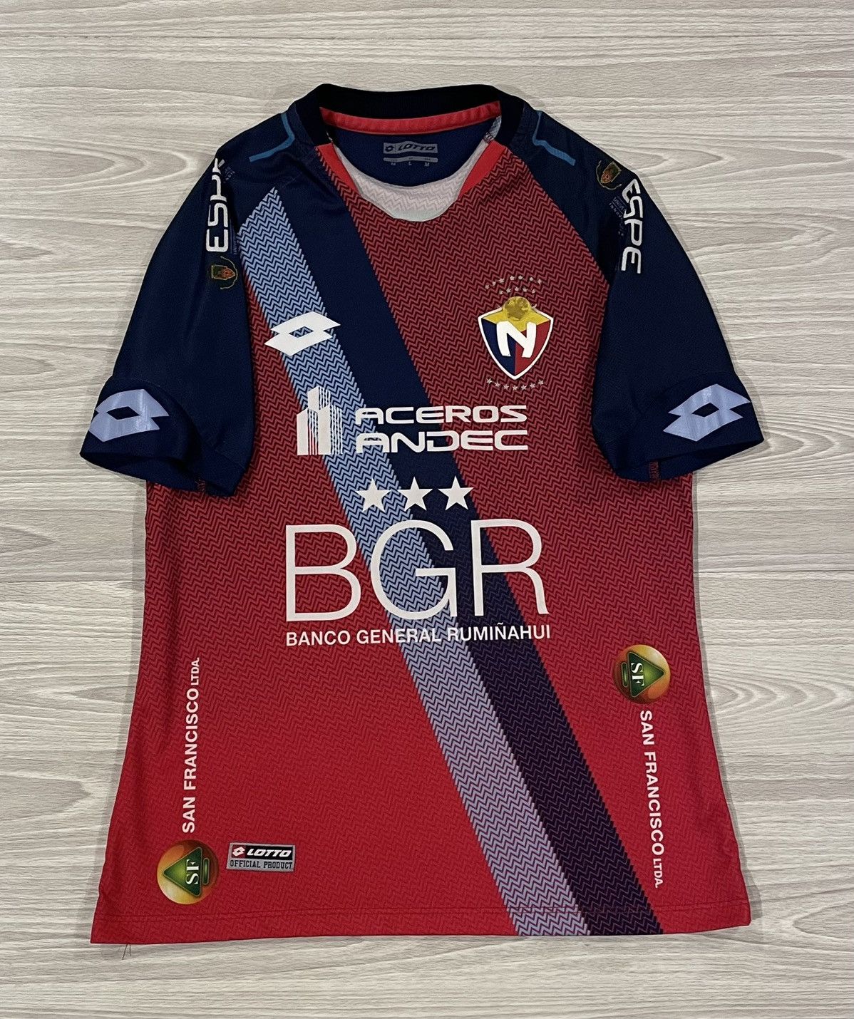 Lotto Sport Lotto 2014/15 El Nacional de Quito Jersey Men’s Size Medium Size US M / EU 48-50 / 2 - 1 Thumbnail