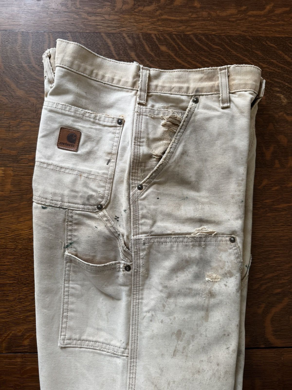 Carhartt Doublefront Canvas Work Pants Size US 30 / EU 46 - 13 Thumbnail