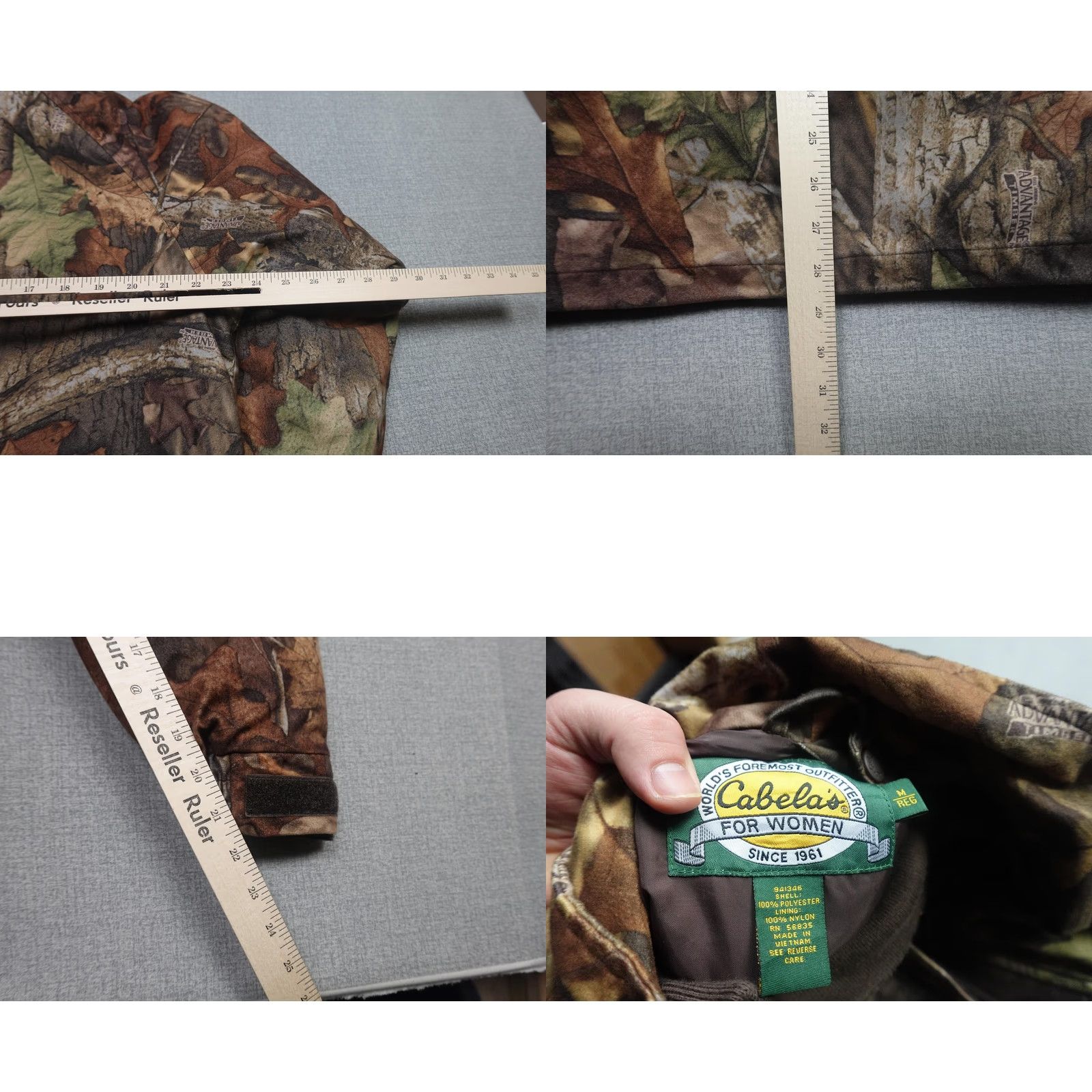 Vintage Cabela's Womens Medium Brown Camo Fleece Insulated Jacket Parka Outdoor Hunting Size M / US 6-8 / IT 42-44 - 8 Thumbnail