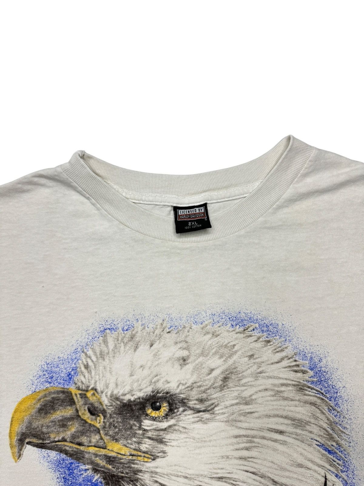 Harley Davidson Vintage 1990’s Harley Davidson Freedom of Flight Tee Shirt Size US XXL / EU 58 / 5 - 5 Thumbnail