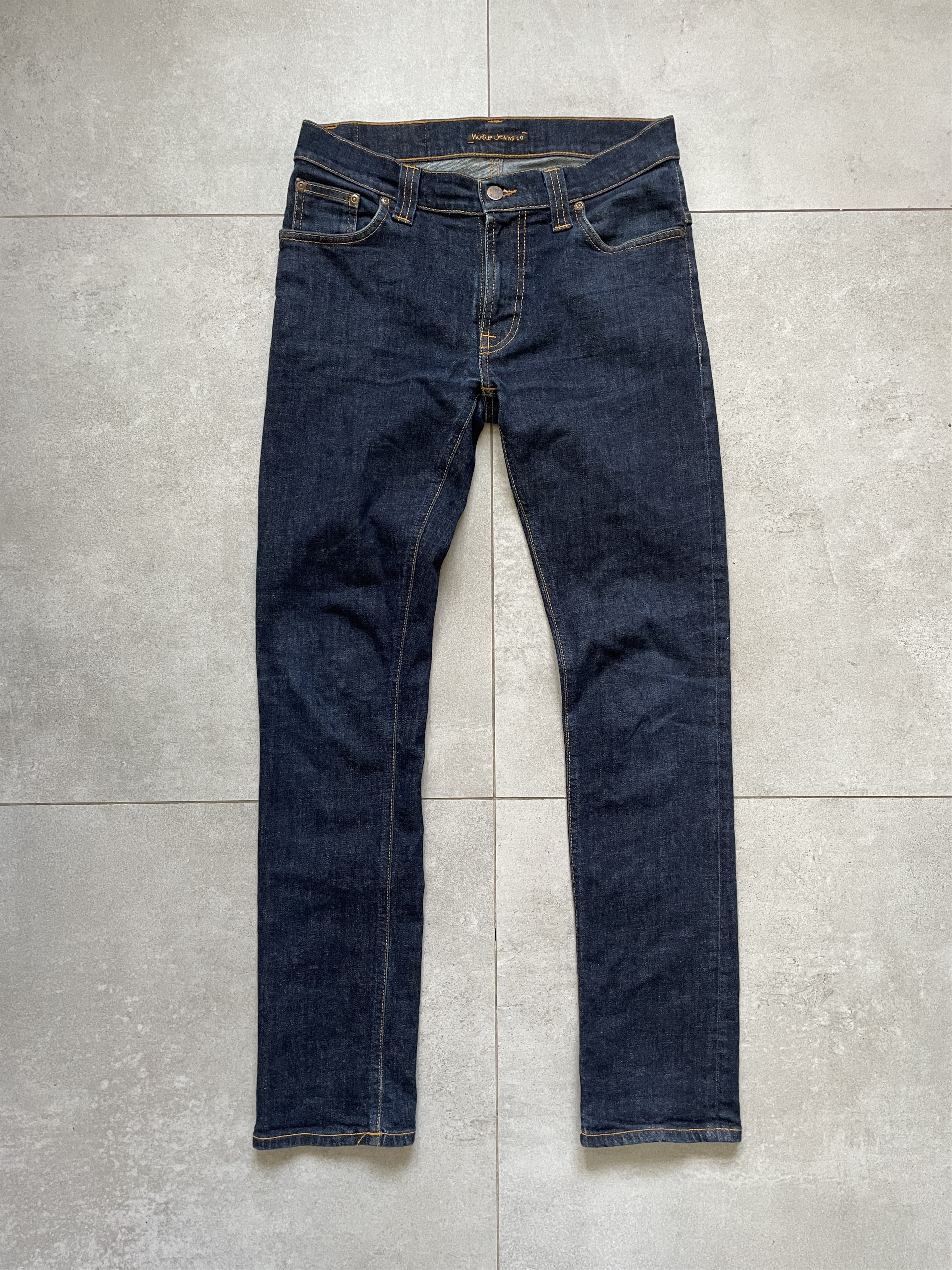 Japanese Brand × Jean × Nudie Jeans NAVY DENIM NUDIE JEANS THIN FINN SLKINNY DENIM Size US 31 - 4 Thumbnail