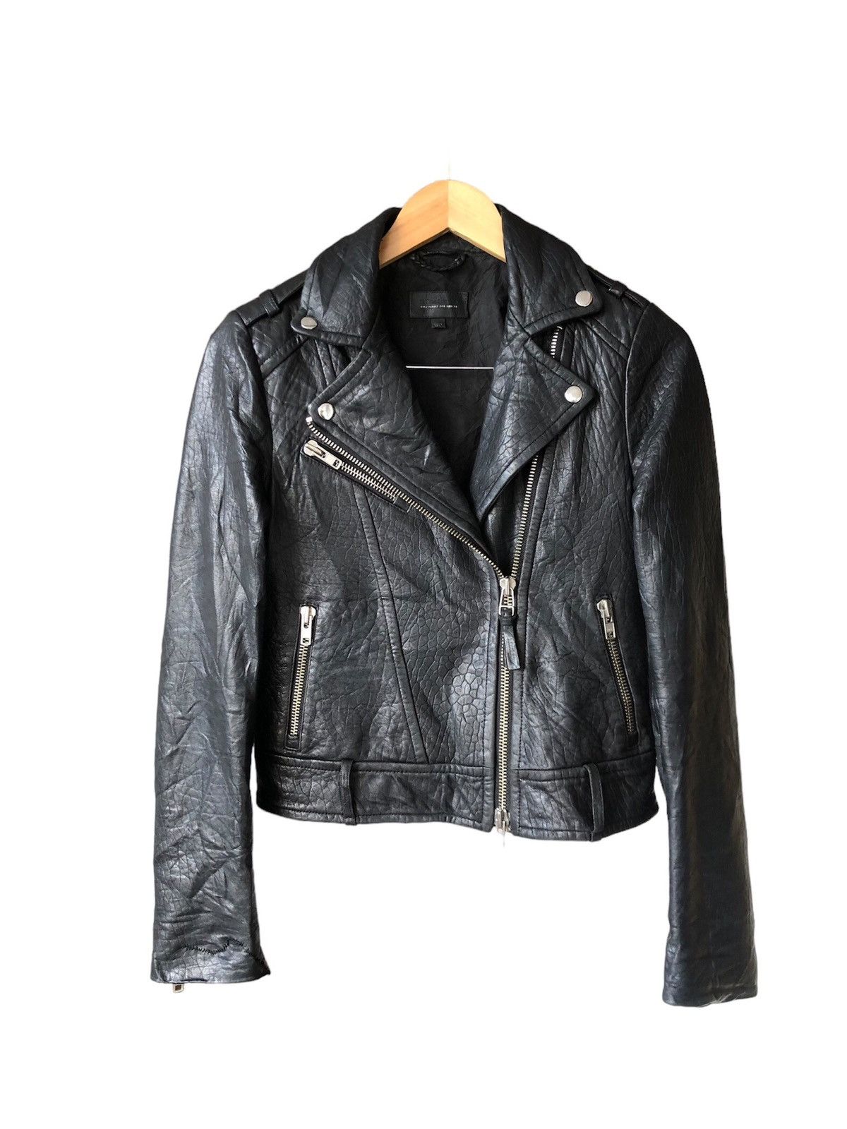 Mackage Mackage Punk Distressed Leather Biker Jacket Size XS / US 0-2 / IT 36-38 - 1 Thumbnail