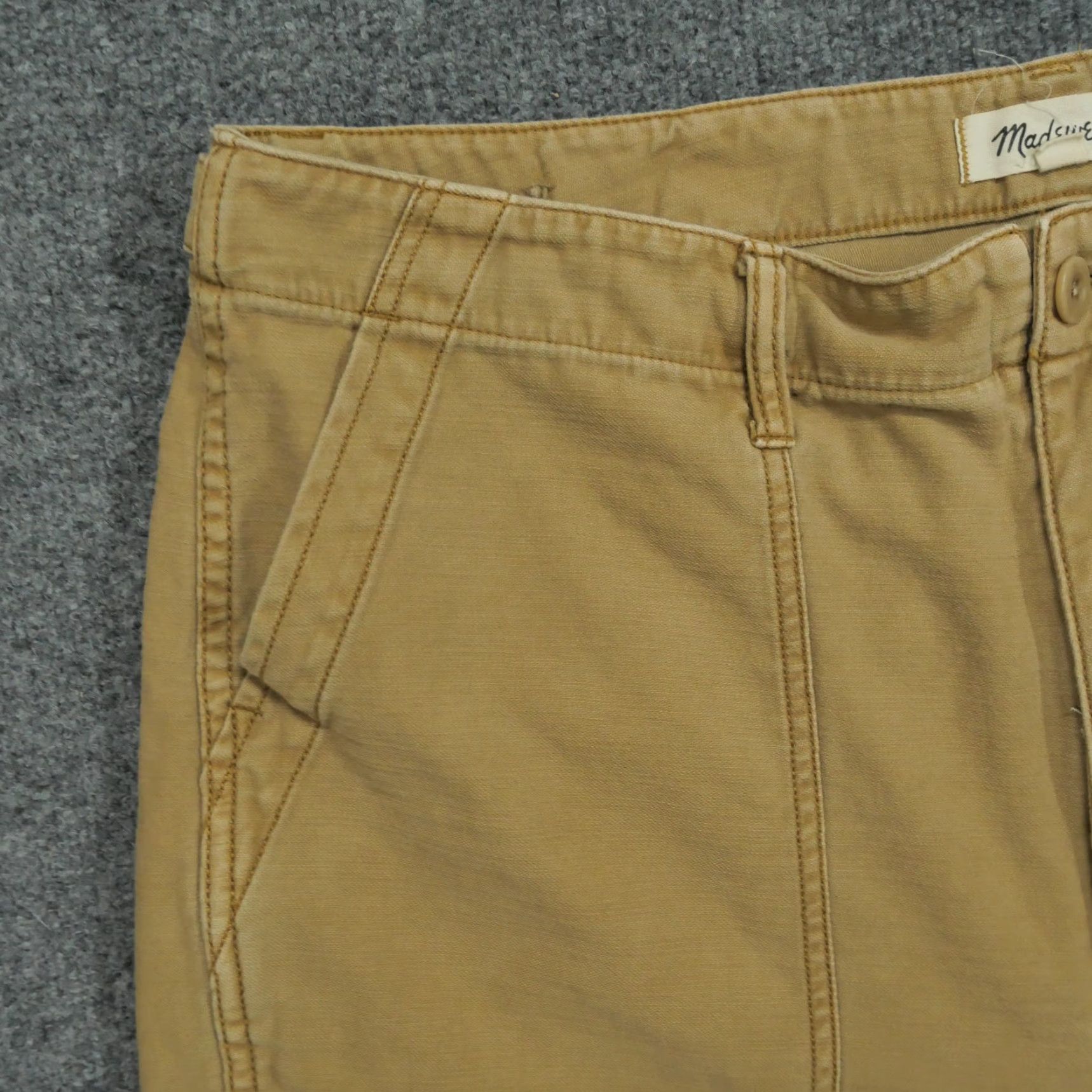 Madewell Madewell Pants Womens 32 Tan Brown Military Cropped 38x25 Pants Cropped Casual Classic Regular Brown Madewell Womens 32 25 in Inseam 25 Size 24" / US 00 / IT 34 - 3 Thumbnail