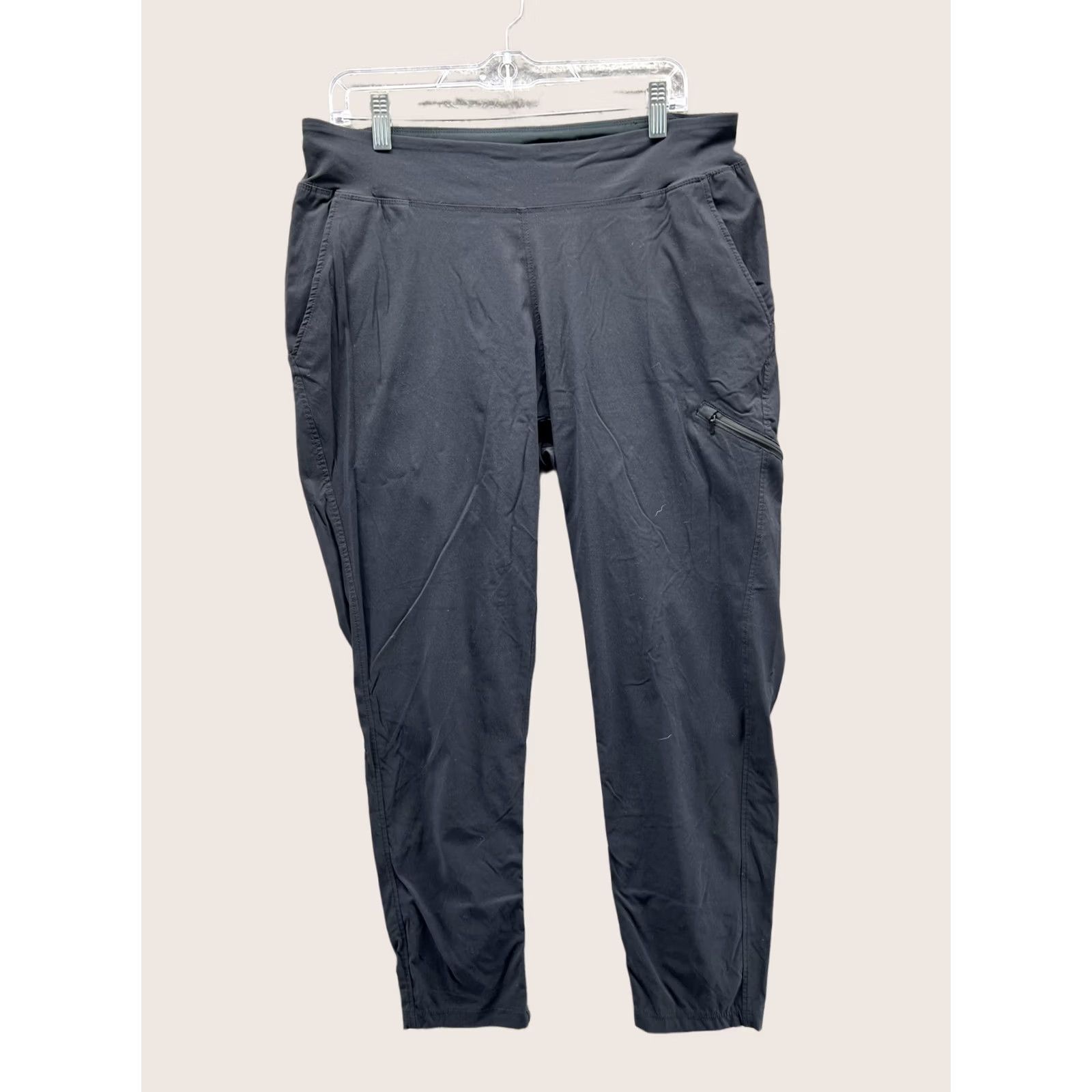 Mountain Hardwear Mountain Hardwear Pants Womens L Black Ankle Hiking Zip Pocket Stretch Size 36" / US 14 / IT 50 - 1 Thumbnail