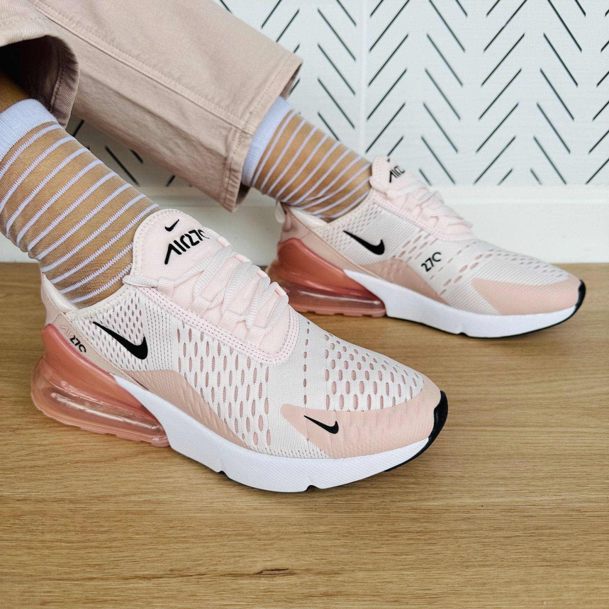 🤩Nike Air Max 270 Sz Women Shoes comfort Soft Pink AH6789