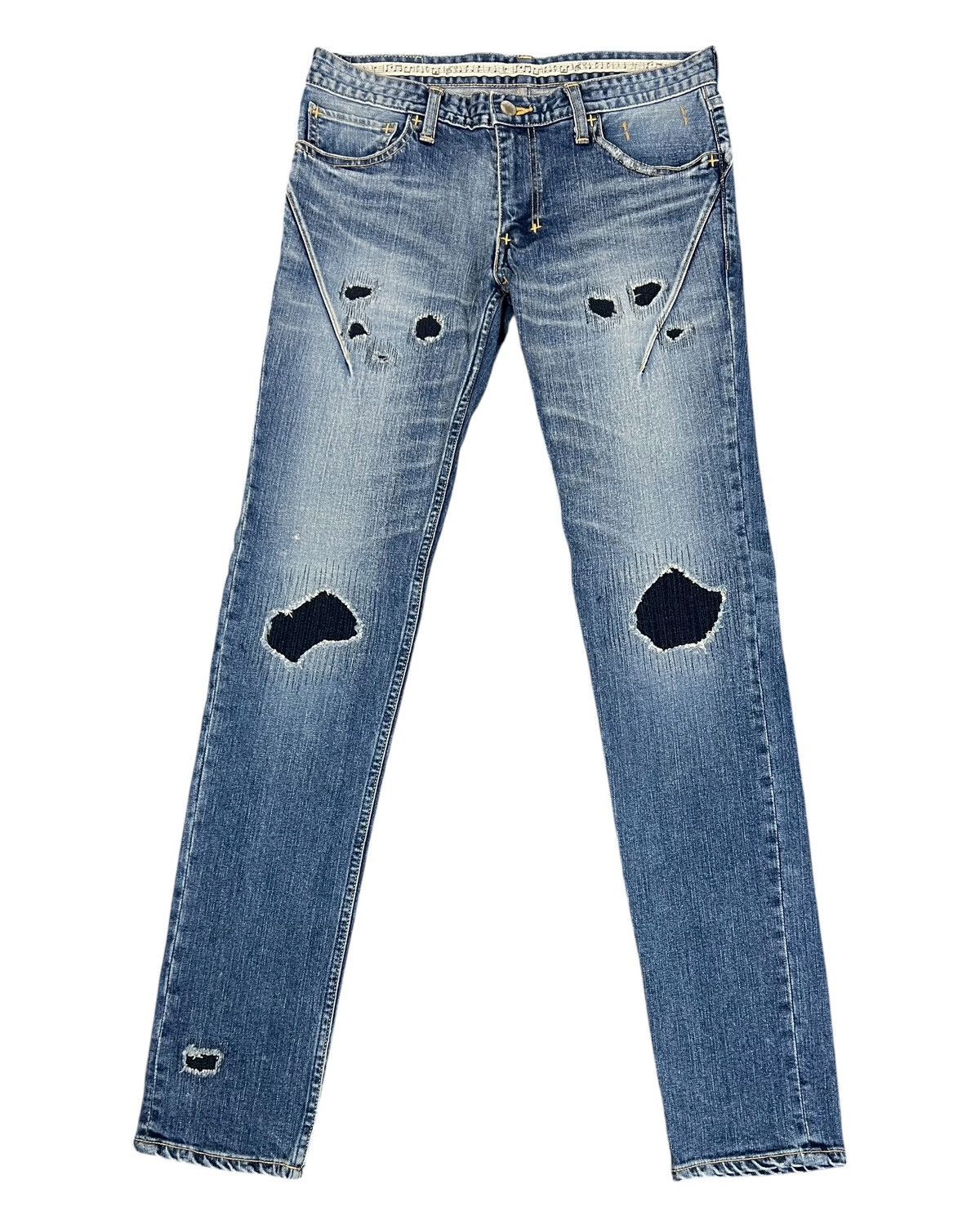 Number (N)ine Number Nine Distressed Denim Size US 30 / EU 46 - 1 Thumbnail
