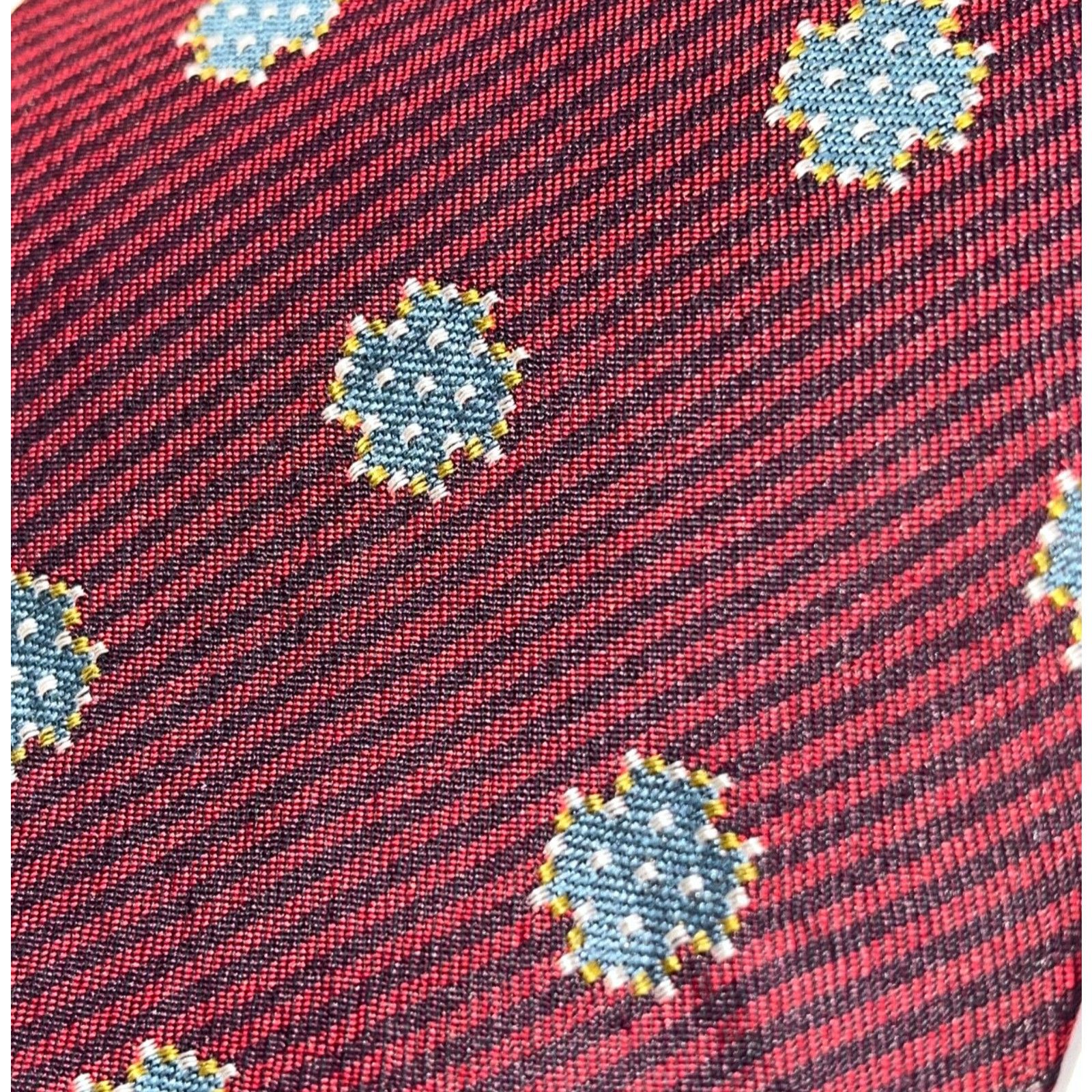 Giorgio Armani Giorgio Armani Aztec Mens Tie 100% Silk Cravatte Motif Size ONE SIZE - 5 Thumbnail