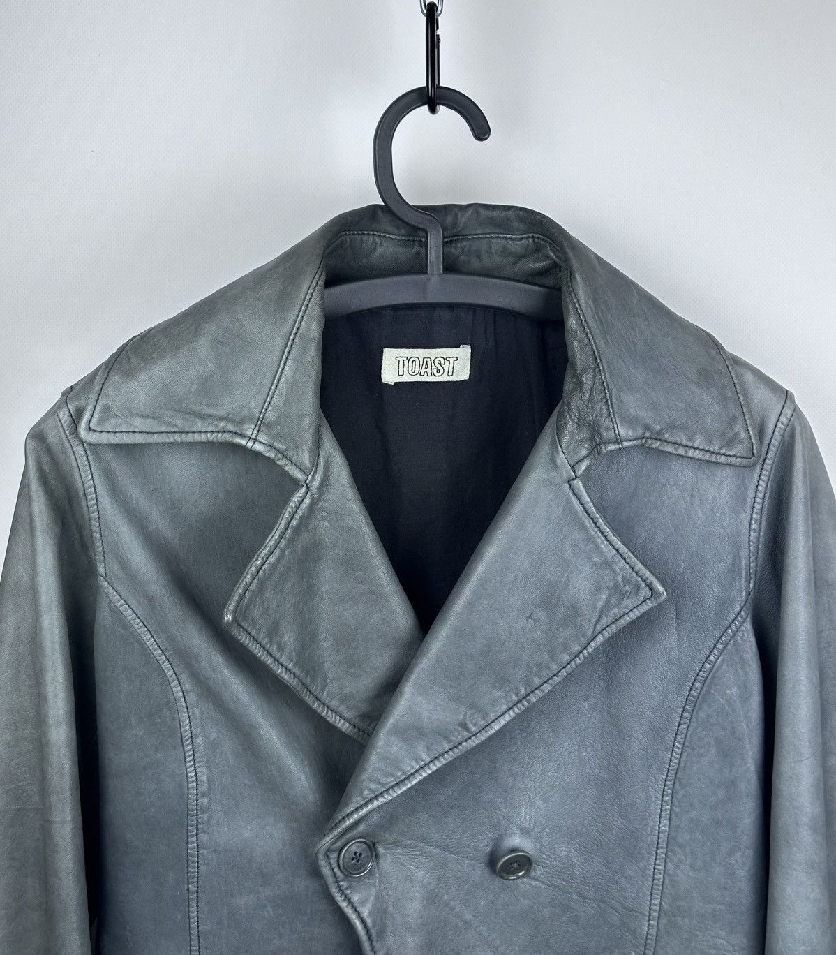 Allsaints TOAST real Butter soft LEATHER JACKET Elephant fitted uk 10 Size S / US 4 / IT 40 - 2 Thumbnail