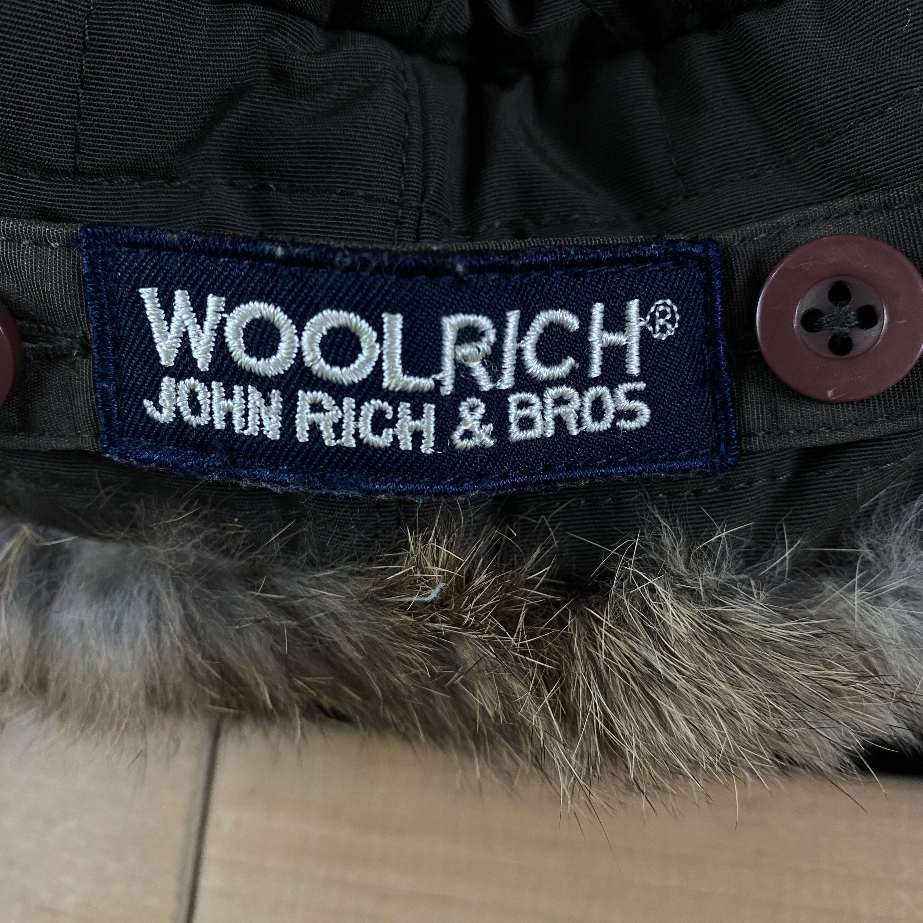 Woolrich Woolen Mills Mens Fur Lined Hat With Ear Flaps Woolrich Size M Cotton Size 32 - 8 Thumbnail