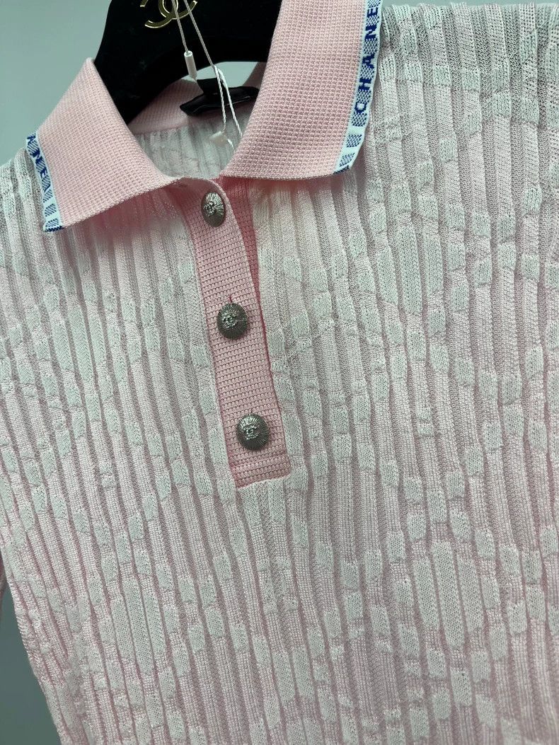 Chanel Chanel 24S pink knitted dress Size XXS / US 00 / IT 34 - 2 Thumbnail