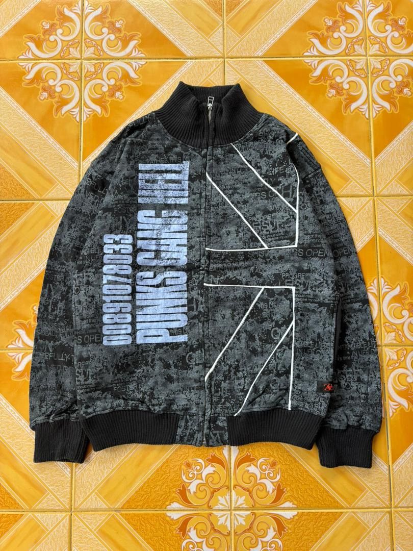 Kapital 🔥LGB I6W9 20471120 Punk Gang Hell Poem Zipper Jacket Gothic Size US M / EU 48-50 / 2 - 1 Thumbnail