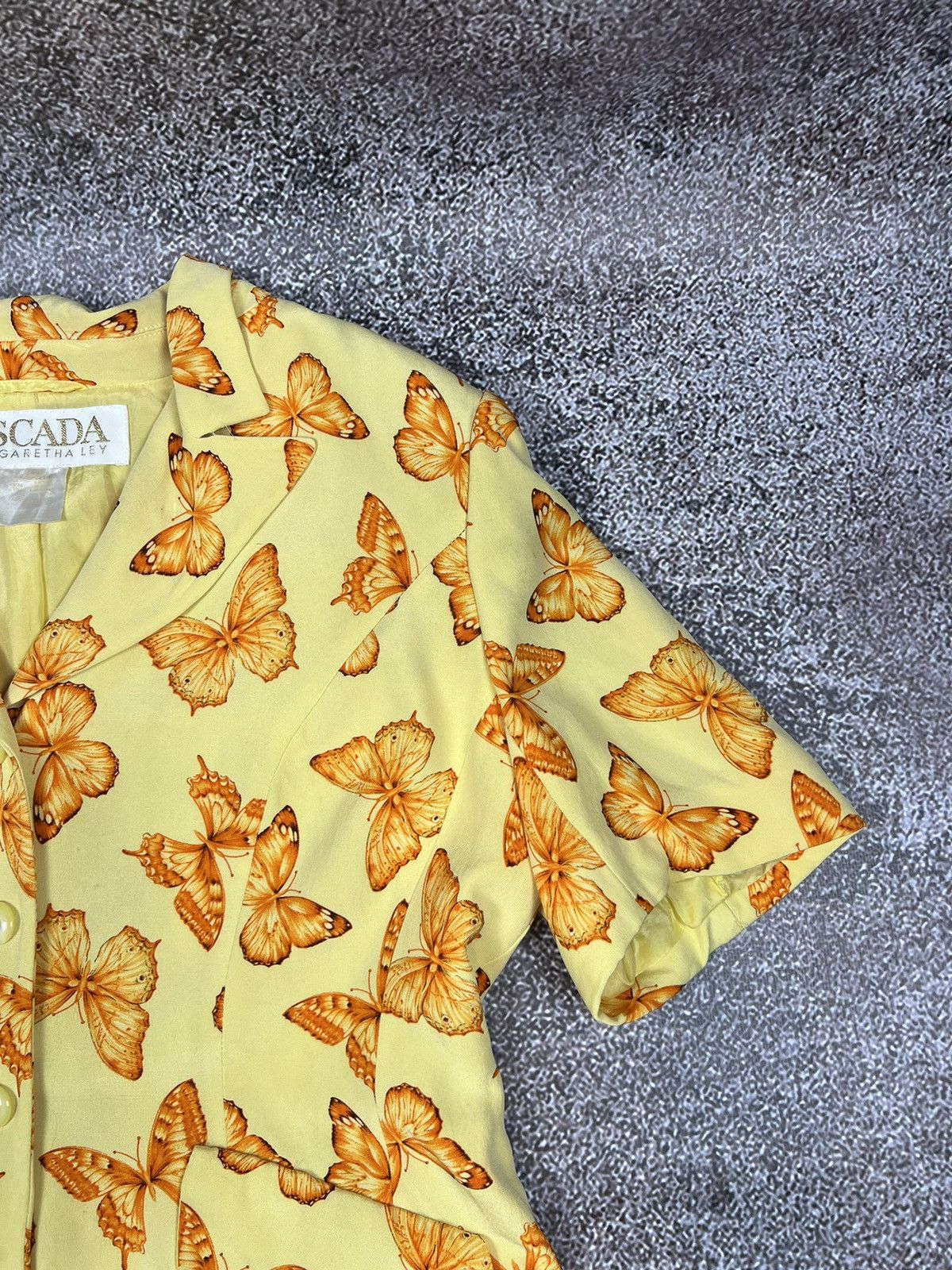 Escada Escada Butterfly yellow / orange women’s blazer Size M / US 6-8 / IT 42-44 - 6 Thumbnail
