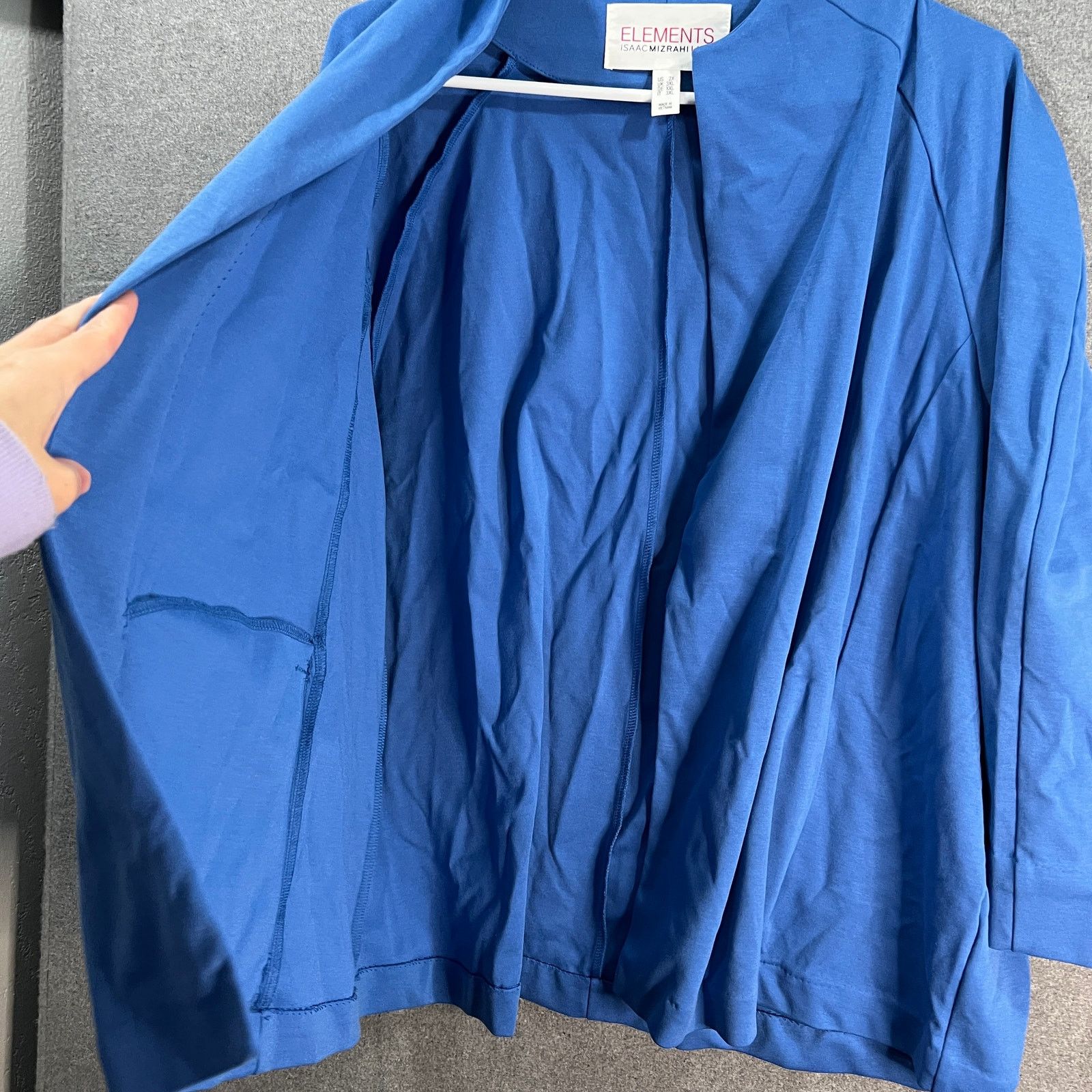 Isaac Mizrahi Isaac Mizrahi Live! Elements 24/7 Stretch Knit Open Front Size XXL / US 16-18 / IT 52-54 - 5 Thumbnail