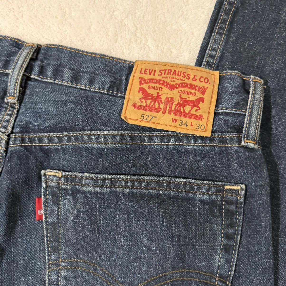 Levi's y2k Vintage Levis 527 Bootcut Jeans Blue Size US 34 / EU 50 - 4 Thumbnail