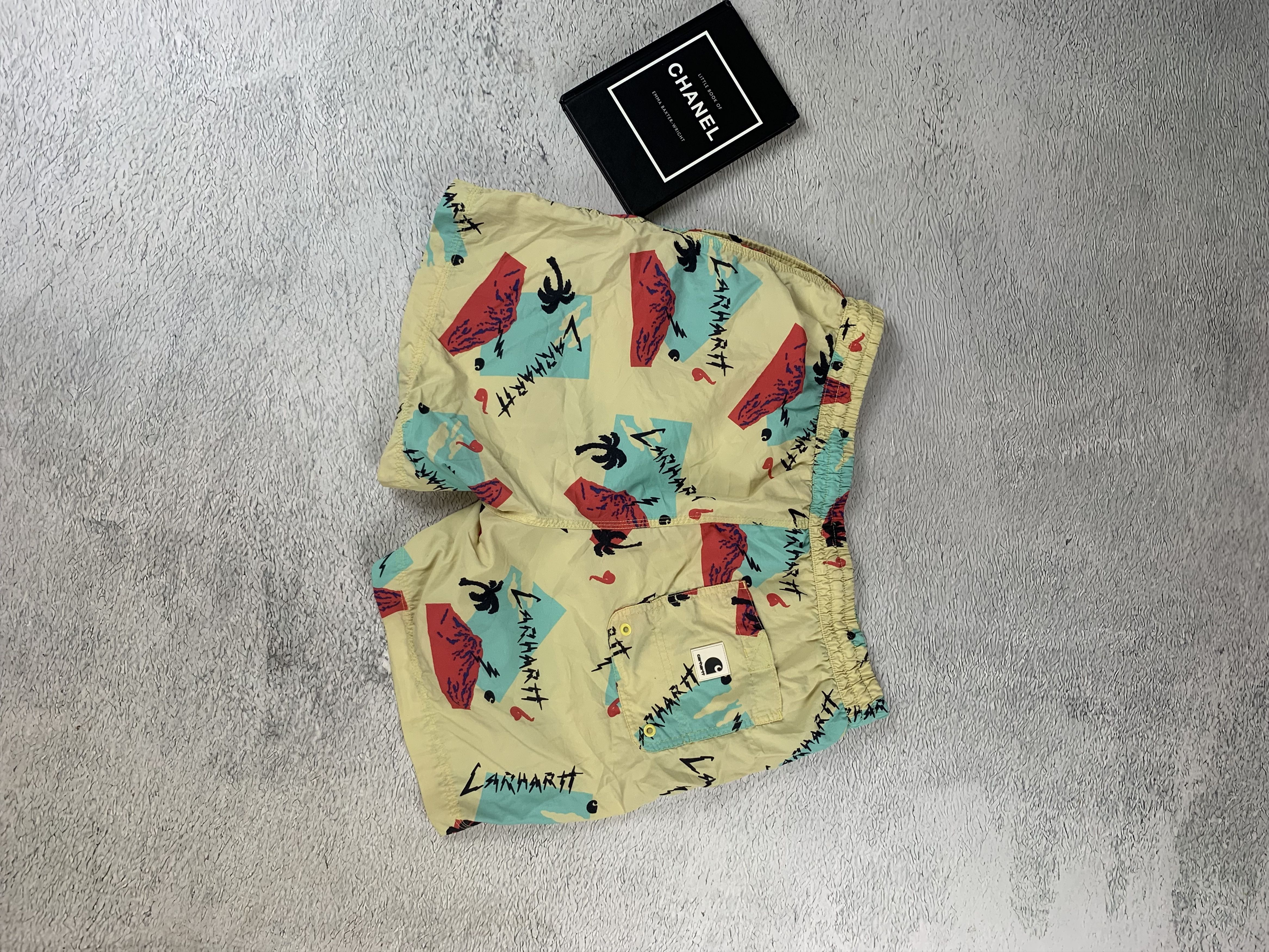 Carhartt × Japanese Brand × Vintage Vintage Carhartt Nylon shorts Monogram big logo Y2K Size US 34 / EU 50 - 3 Thumbnail
