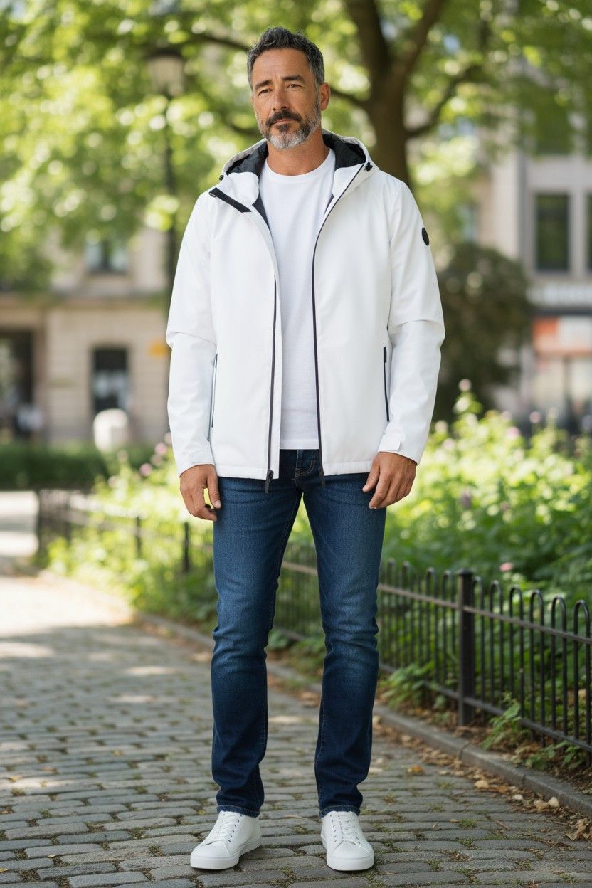 Woolrich Woolen Mills Pacific Soft Shell L White Down Waterproof 86899 Size US L / EU 52-54 / 3 - 2 Thumbnail