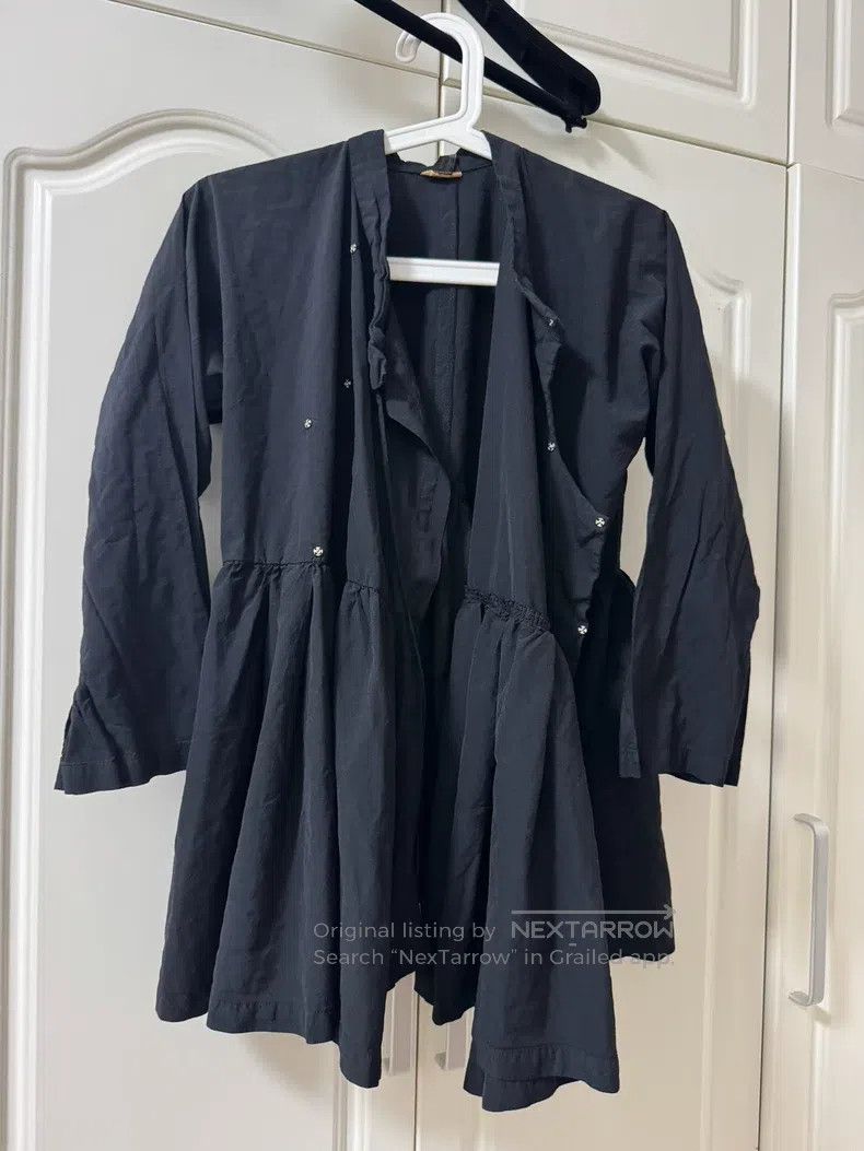 Comme des Garcons Comme Des Garcons Bias Front Buttoned Gathered Hem Shirt - Size S / US 4 / IT 40 - 2 Thumbnail