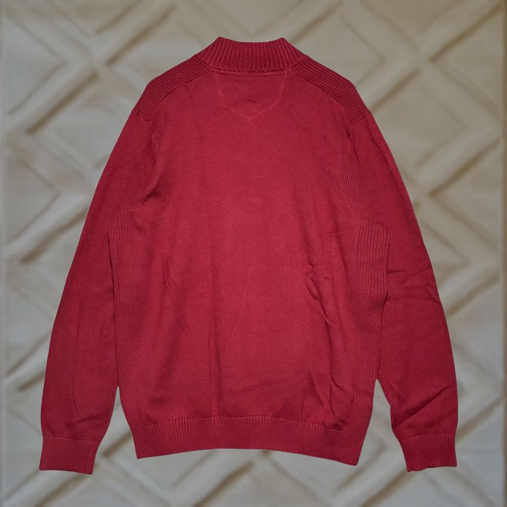 Eddie Bauer Eddie Bauer Sweater Mens 2XL Pullover Mock Neck Ribbed Red Knit Casual, Travel, All Seasons, Big & Tall Top Shirt Size US XXL / EU 58 / 5 - 1 Thumbnail