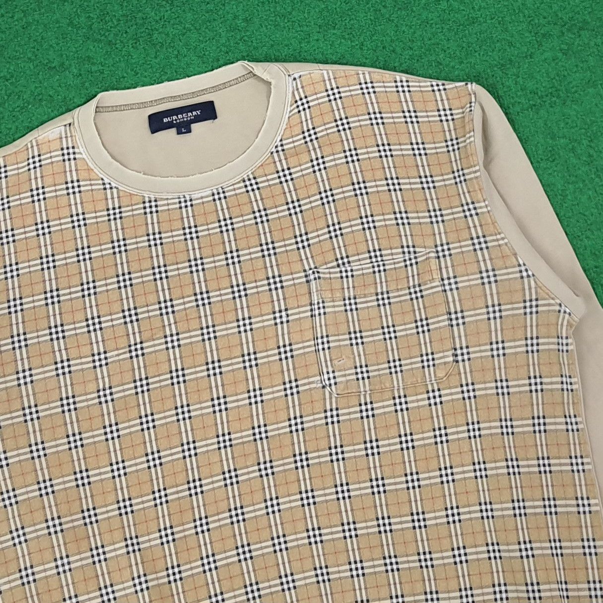 Burberry Vintage Burberry Nova Check Pocket Sweatshirt C274N11 Size US L / EU 52-54 / 3 - 2 Thumbnail