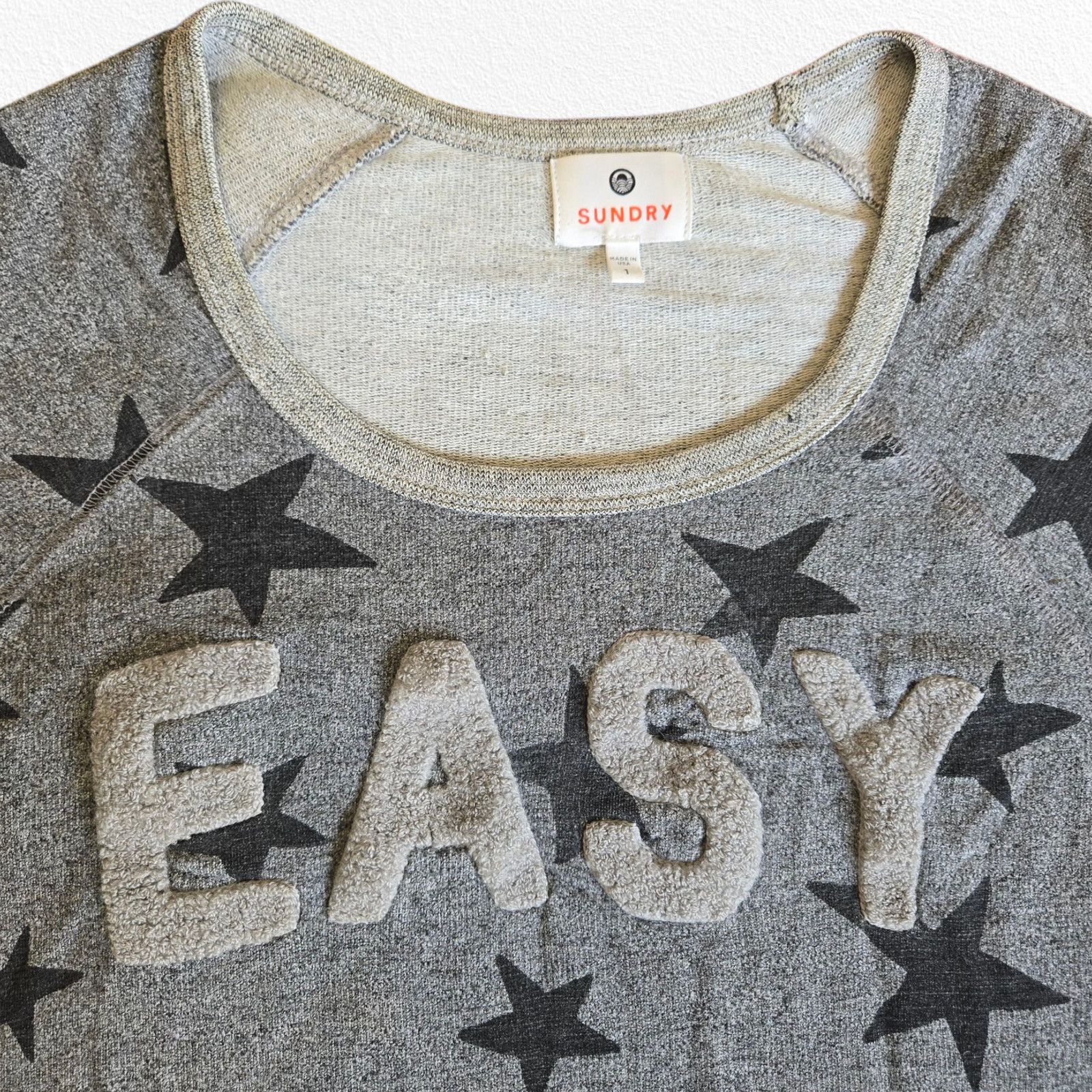 Sundry Sundry Gray Star Print Sweatshirt Size 1 Small Size S / US 4 / IT 40 - 4 Thumbnail