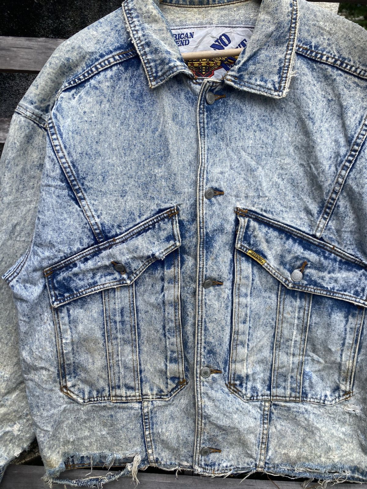 Jordache Vintage Distressed Jordache Denim Jacket Size US L / EU 52-54 / 3 - 7 Thumbnail