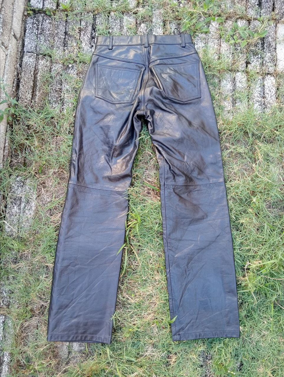 Japanese Brand Vintage Tesoro Mio Leather Pants Size US 27 - 7 Thumbnail