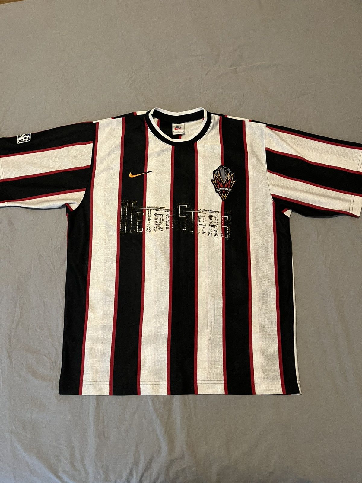 Nike Rare 1997 MetroStars Nike Jersey – Original MLS Era Shirt Size US L / EU 52-54 / 3 - 1 Thumbnail