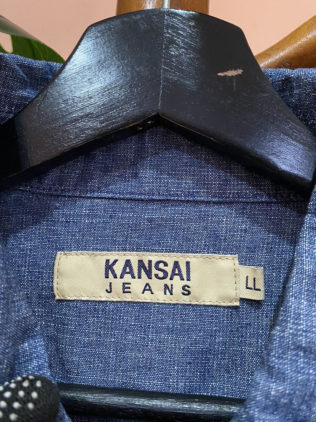 Kansai Yamamoto Vintage Kansai Jeans Denim Workwear Jacket Chambray Zip-Up Size US XL / EU 56 / 4 - 6 Thumbnail