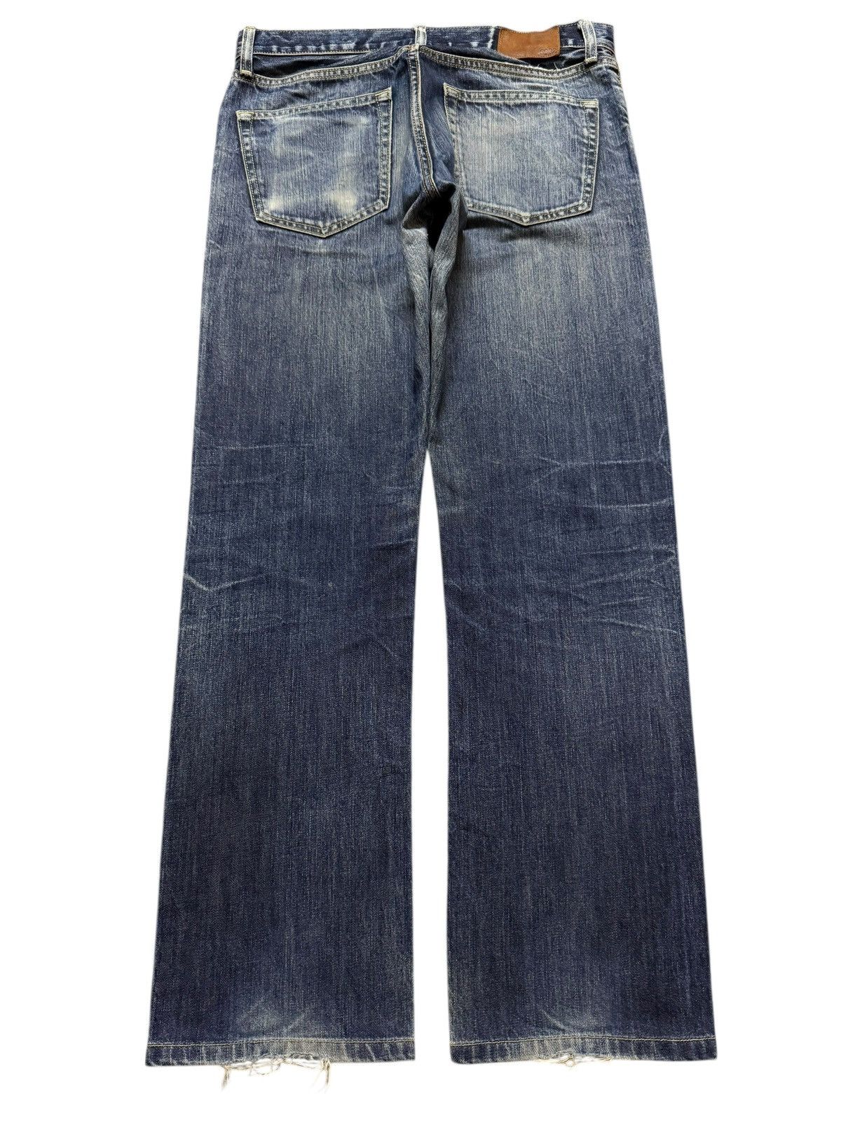 Uniqlo Vintage Y2K Japanese Uniqlo Faded Whiskers Wash Relaxed Fits Size US 32 / EU 48 - 2 Thumbnail