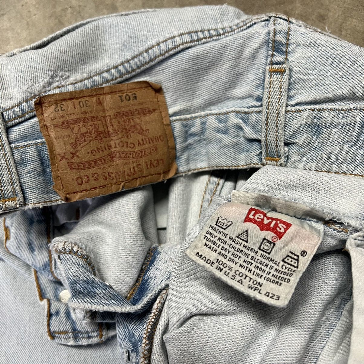 Levi's × Levi's Vintage Clothing × Vintage Vintage 90’s Levi’s 501 🇺🇸 Straight-Leg Women’s Denim Jeans Size 29" - 13 Thumbnail