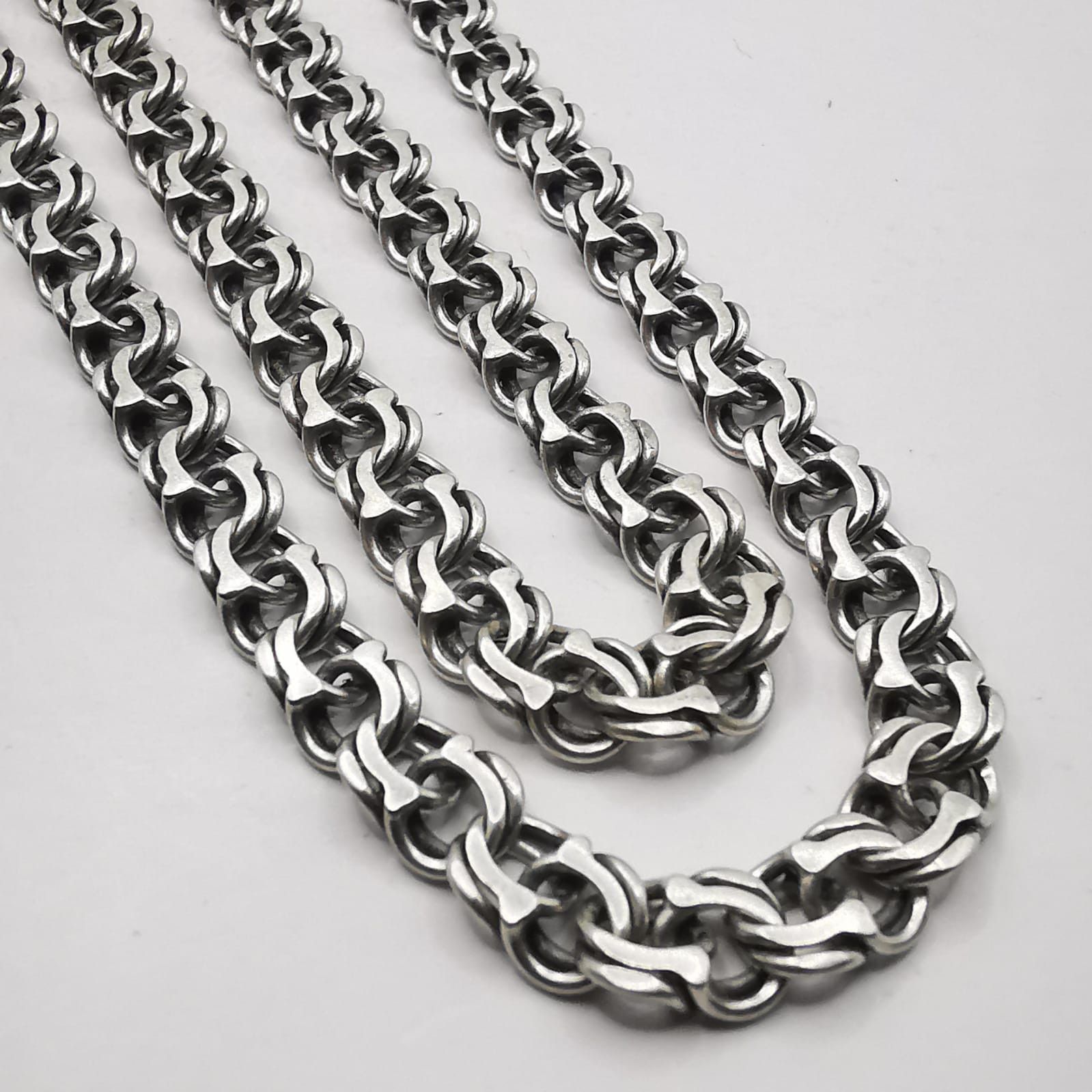 Sterling Silver Vintage Jewelry Chain, 925 Sterling Silver, Signed 26.14g Size ONE SIZE - 2 Thumbnail