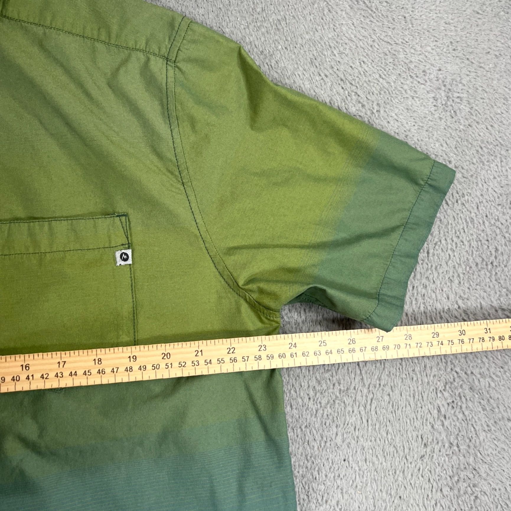 Marmot Marmot Men's Hamilton XL Button-Up Short Sleeve Green Ombray Size US 36 / EU 52 - 5 Thumbnail